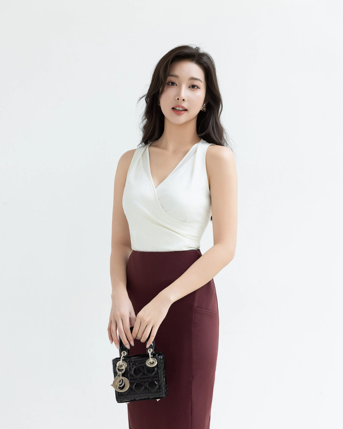 AS INTENDED | MAVE Pencil Skirt | Red Wine