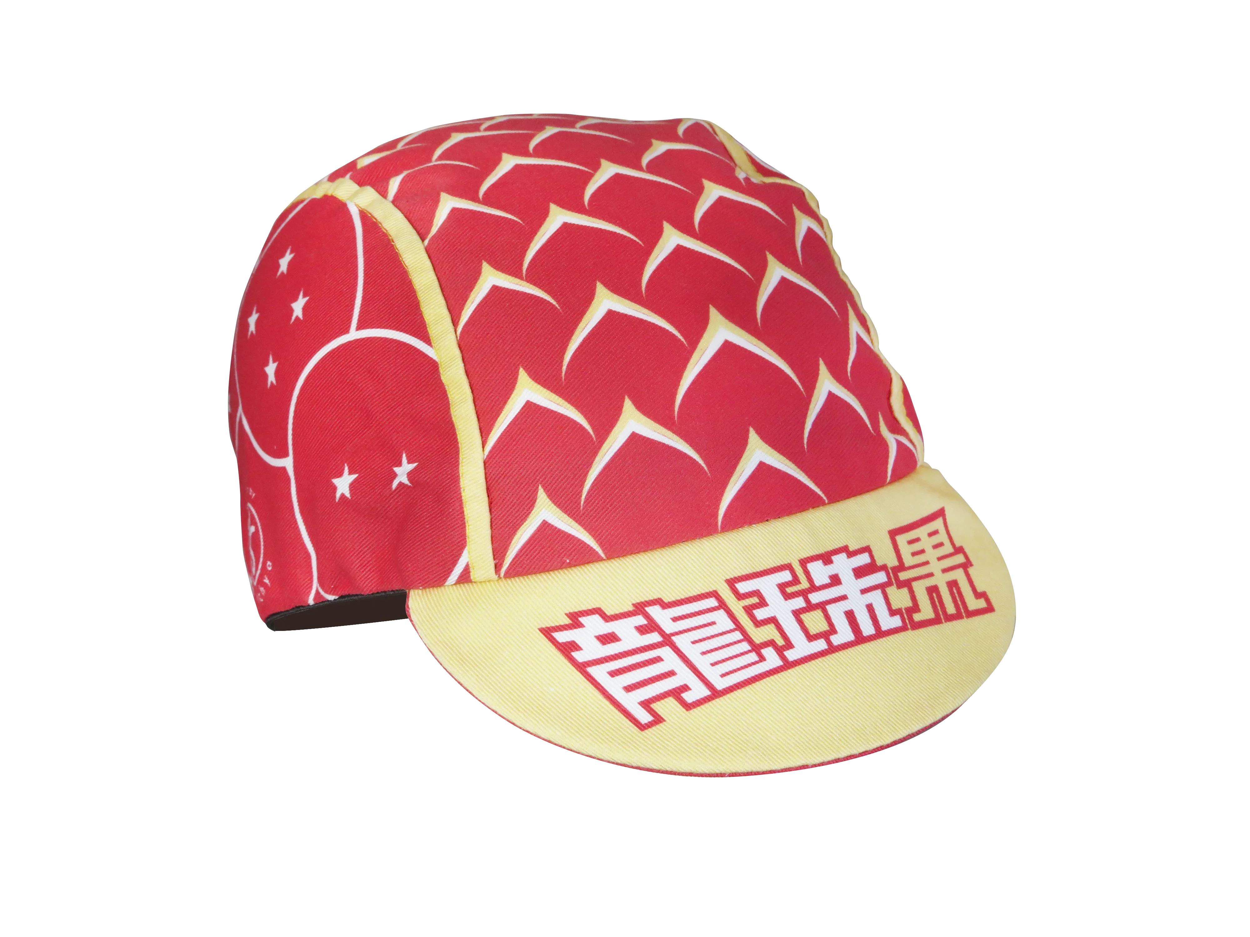 A DESIGN BY TAKACHYA | Cycling Cap - DragonfruitZ Auspicious Red
