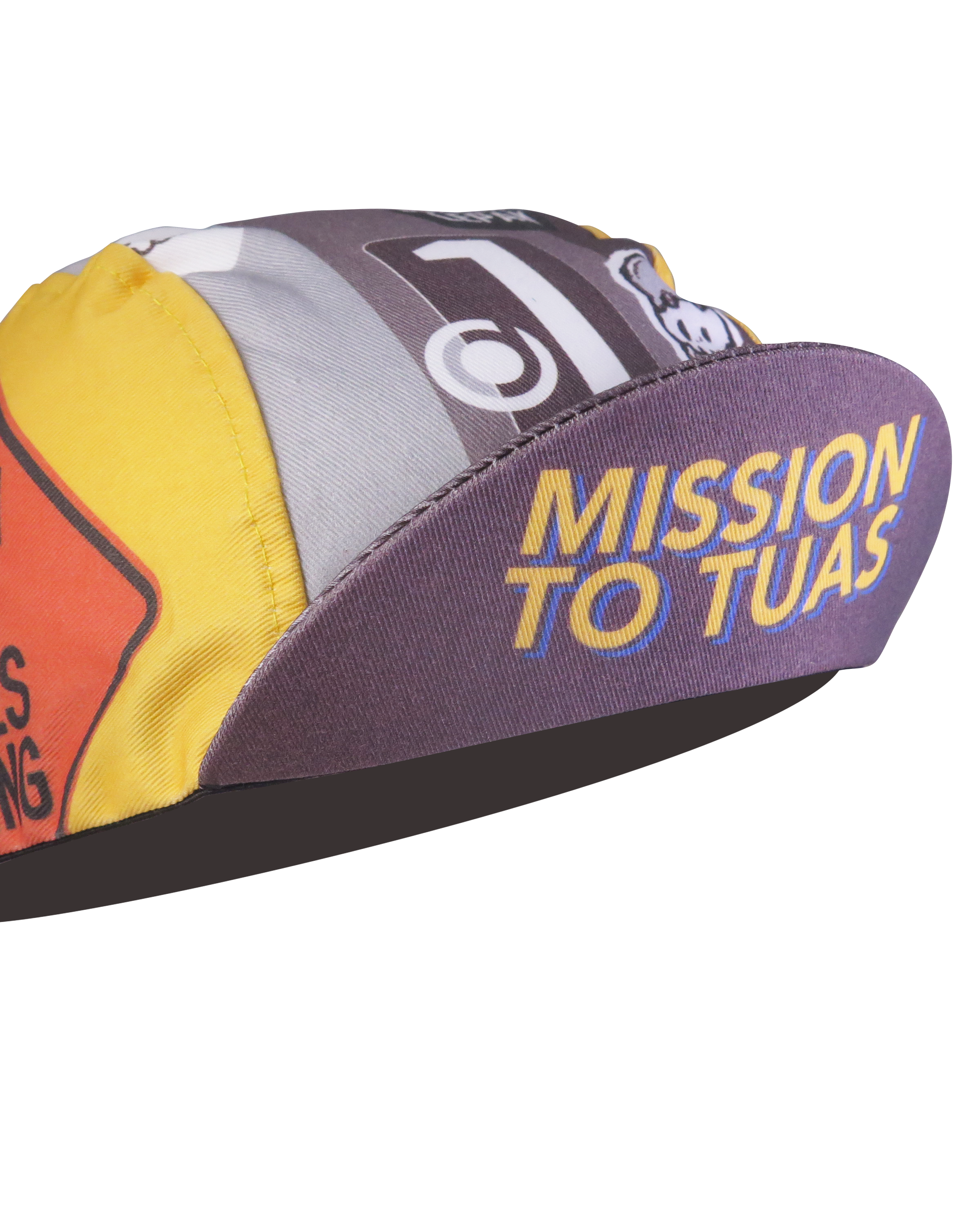 A DESIGN BY TAKACHYA | Cycling Cap - Mission to Tuas Grayscale