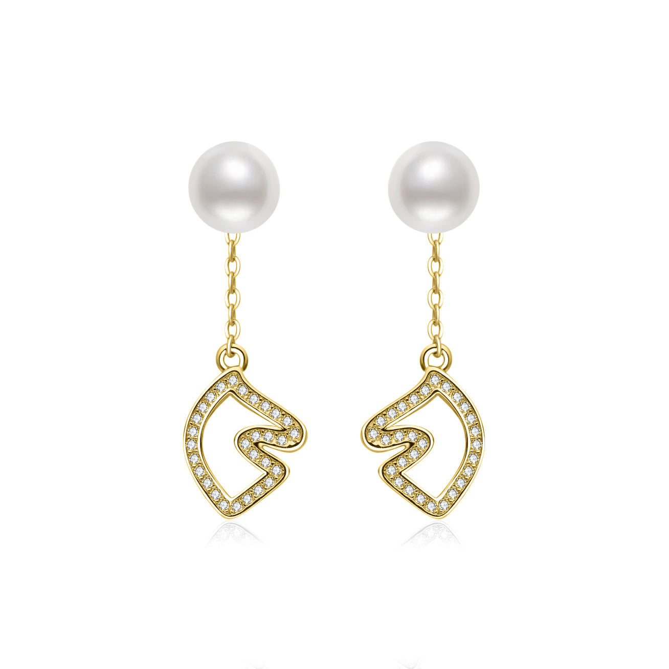 PEARLY LUSTRE | Top Grade Freshwater Pearl Earrings | WE00979 | Horse