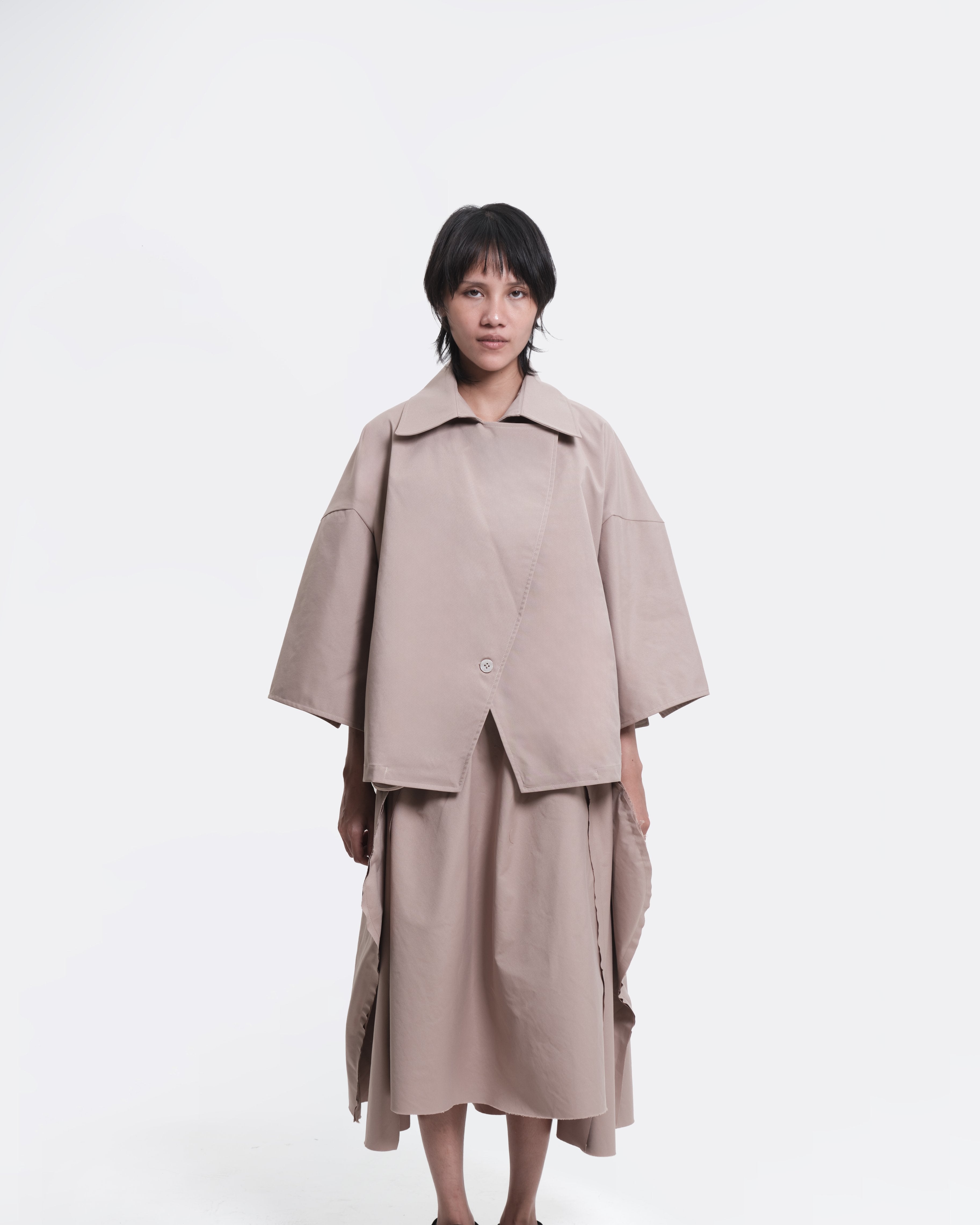 AESTHETIC PLEASURE | Semi Skirt Beige