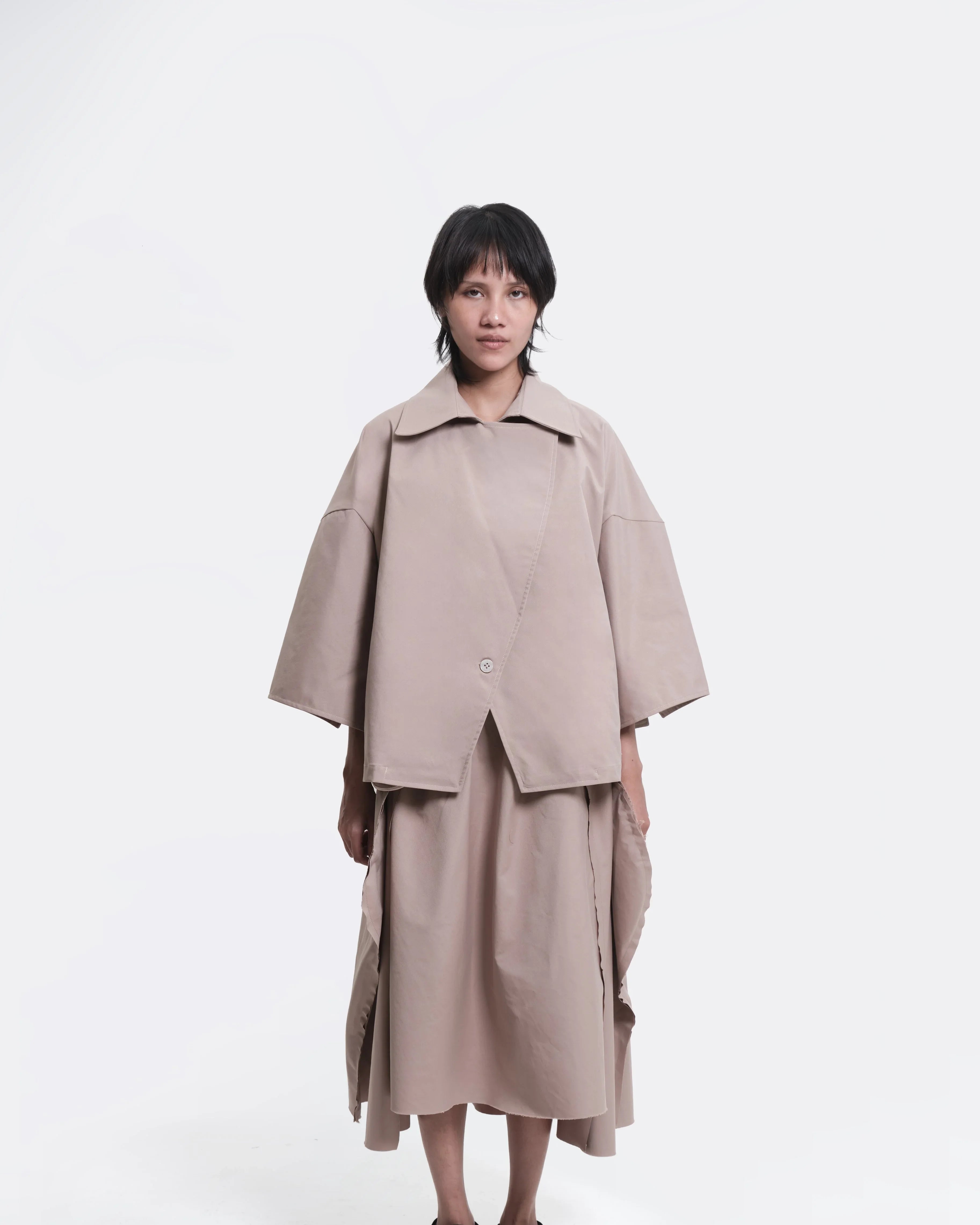 AESTHETIC PLEASURE | Semi Skirt Beige