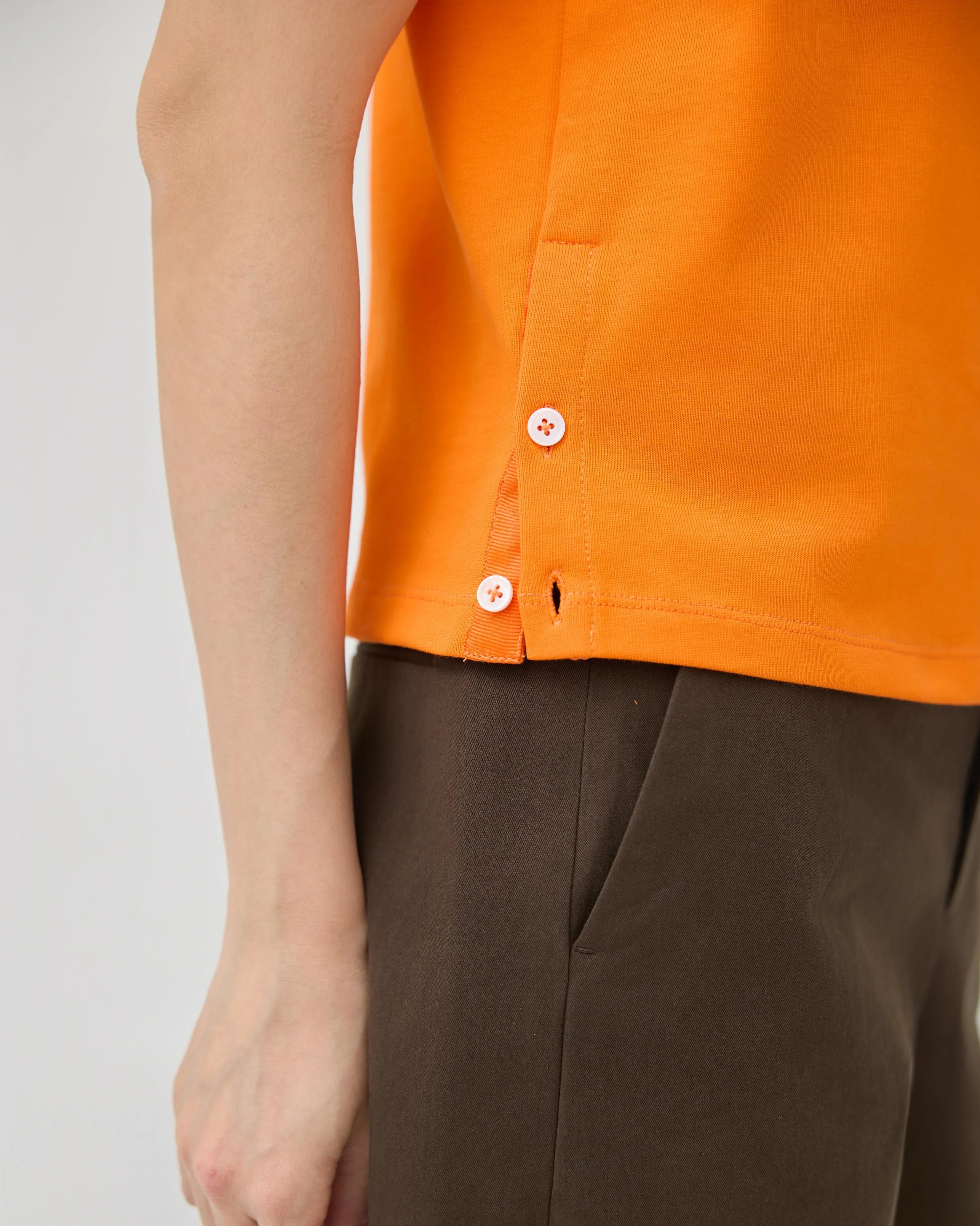 3EIGHTH | Musubi Henley Tank In Orange