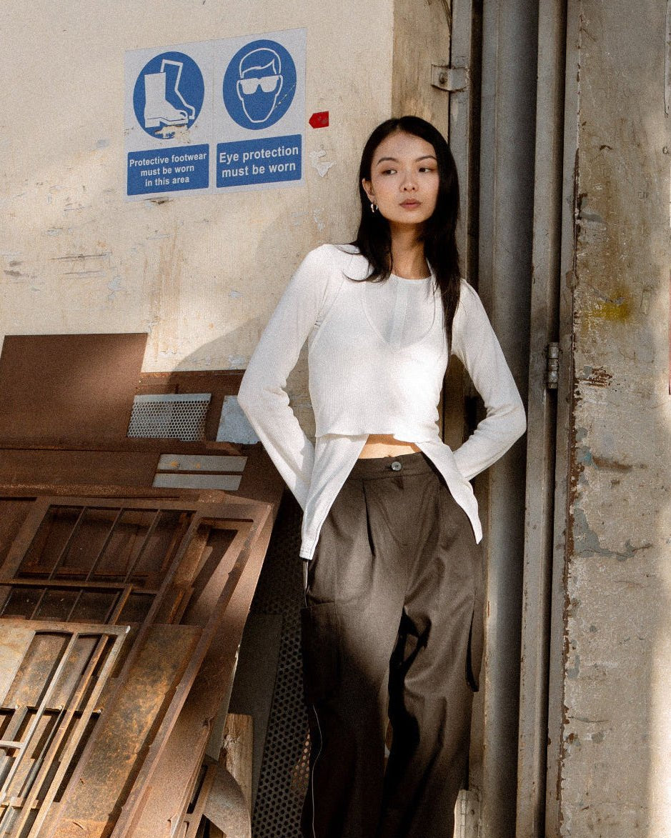 SAERO COLLECTIVE | Split Layer Top | Ivory