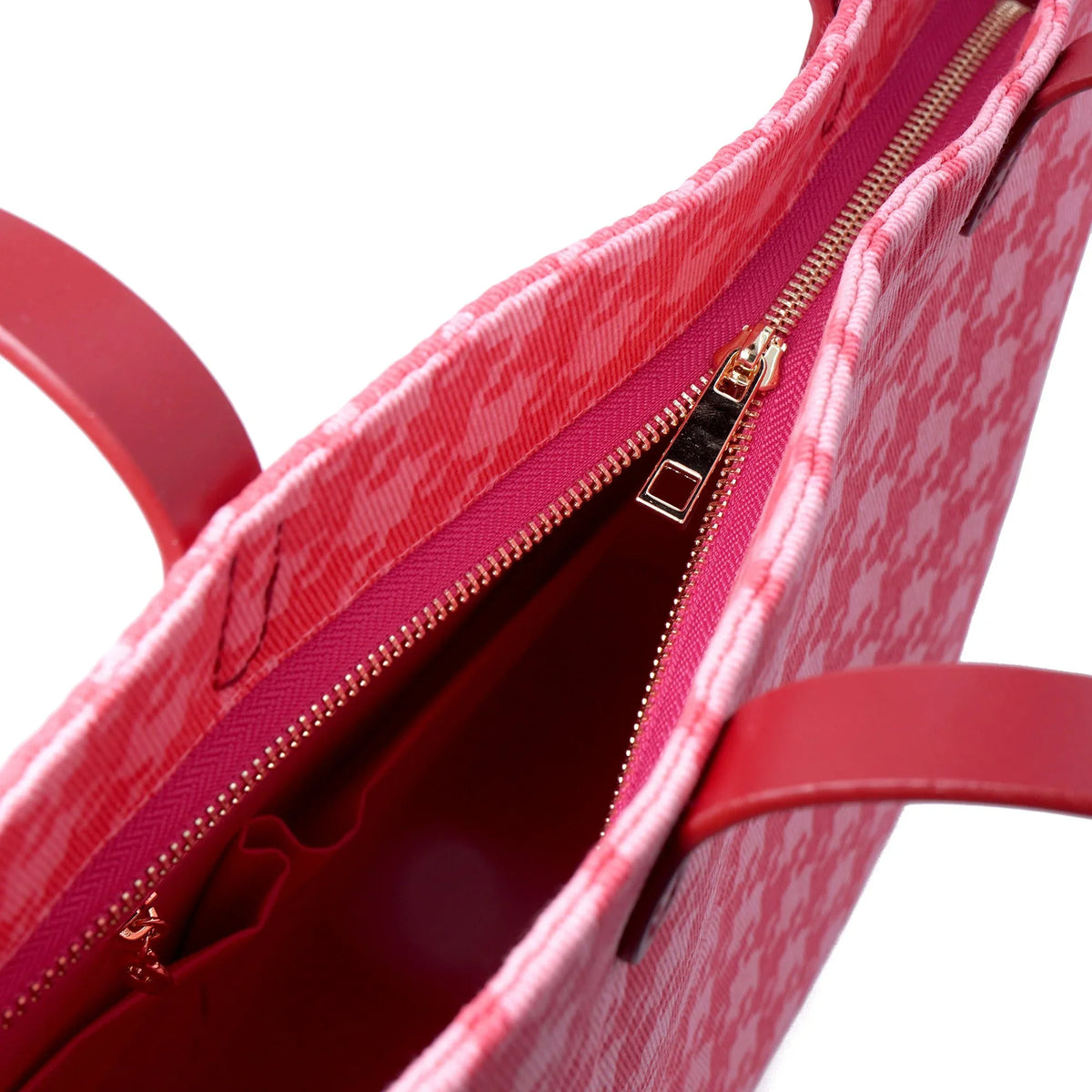 COCOONESE | Zipper Top Tote Bag - Houndstooth Check (PK)