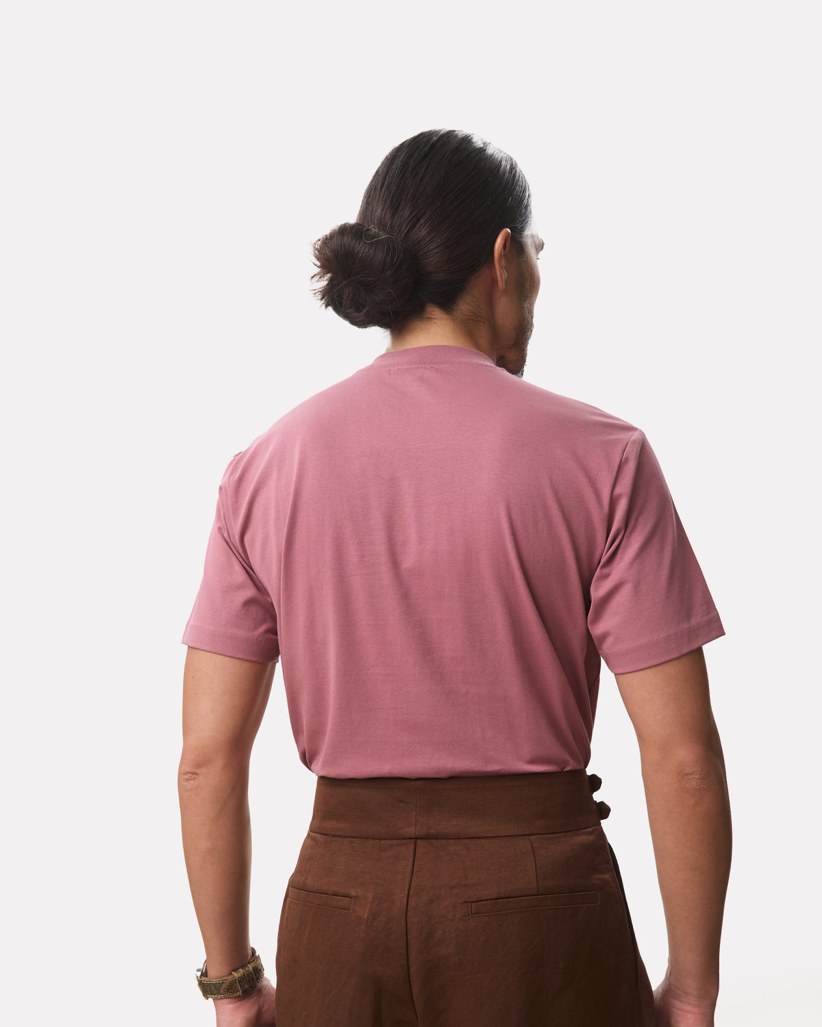 HOUSE OF ANON | Arlo Mock Neck Tee, Jersey