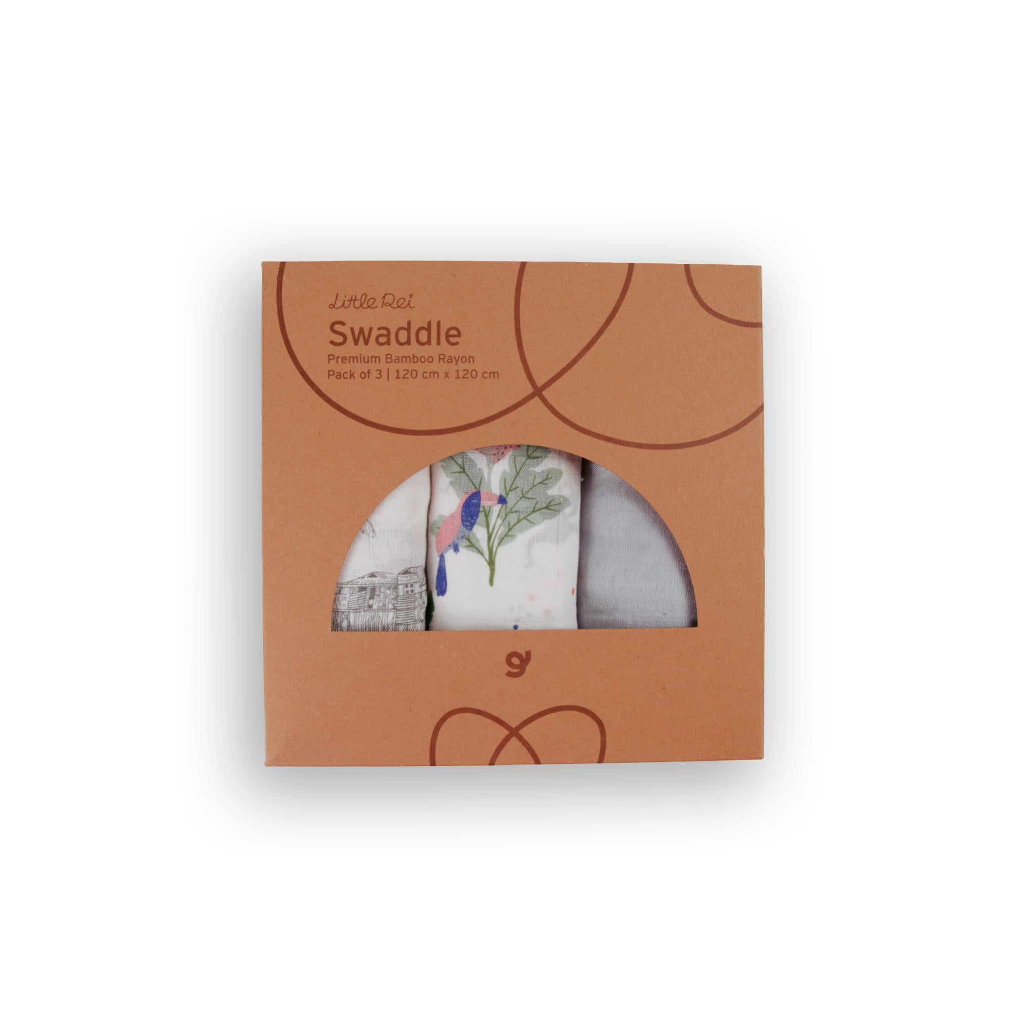 LITTLE REI | LRE Bamboo Swaddle 3PC