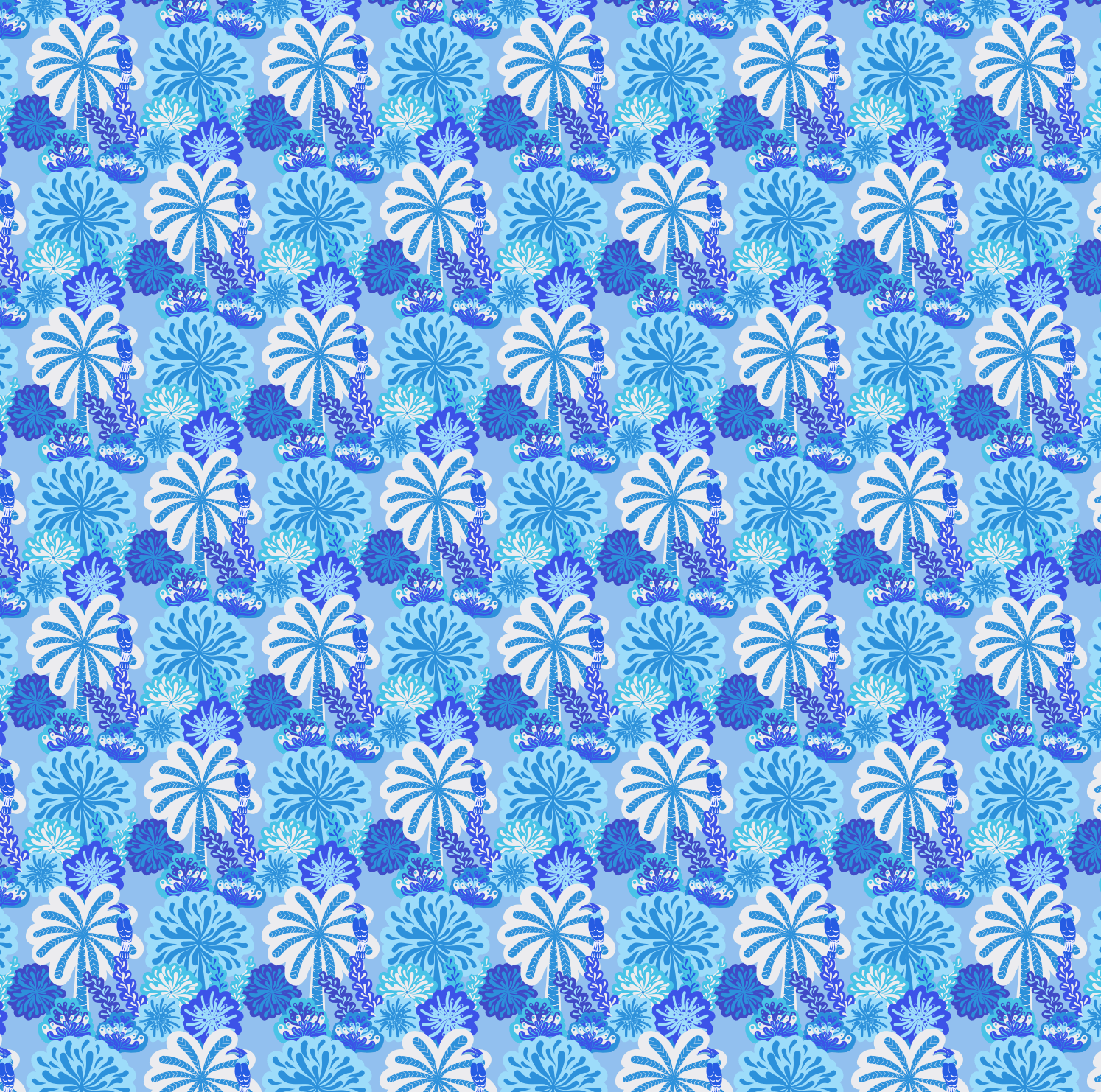 BINARY STYLE | Blue Jungle Hornbills Scardigan
