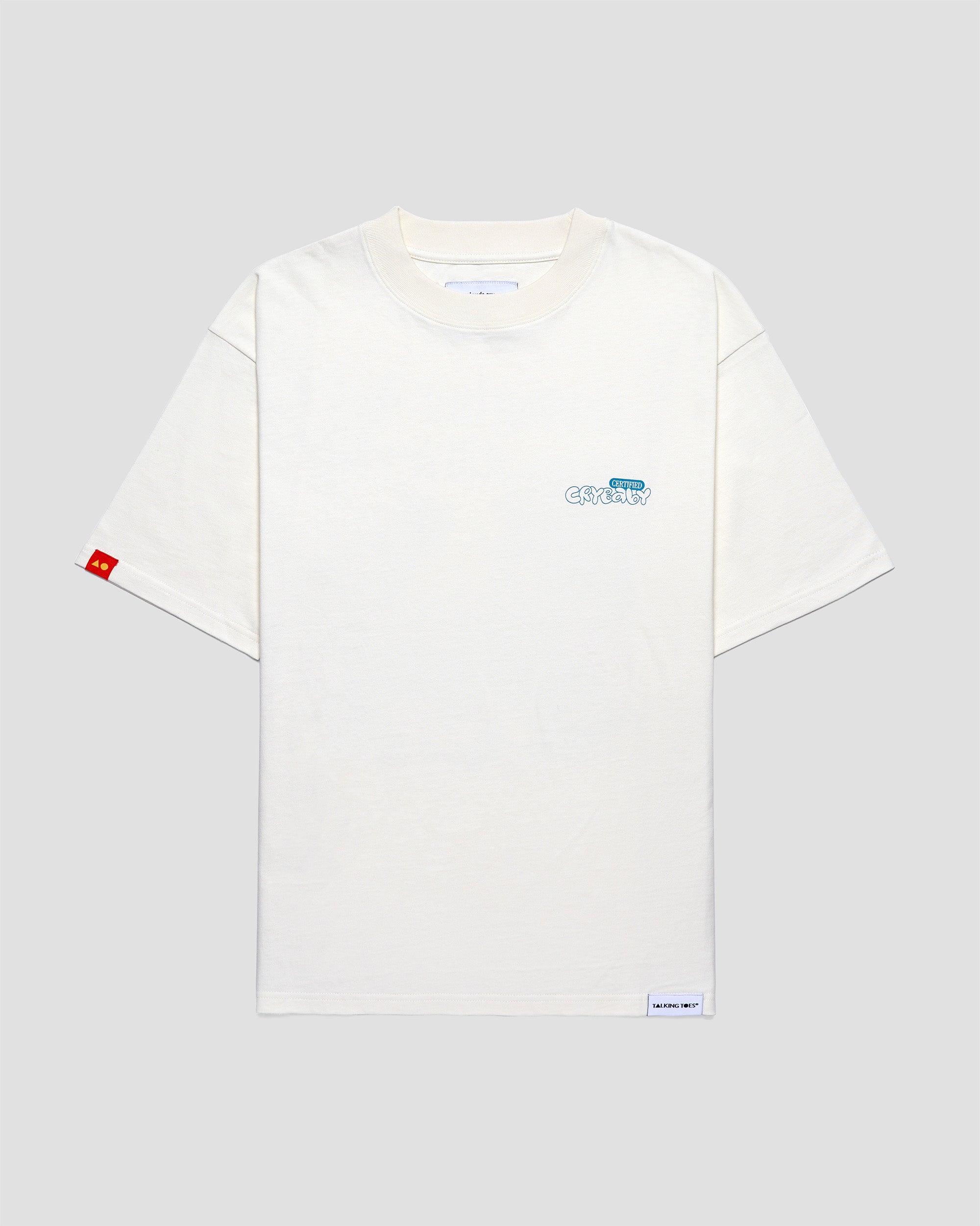 TALKING TOES | Certified Crybaby Oversized Tee - Cream