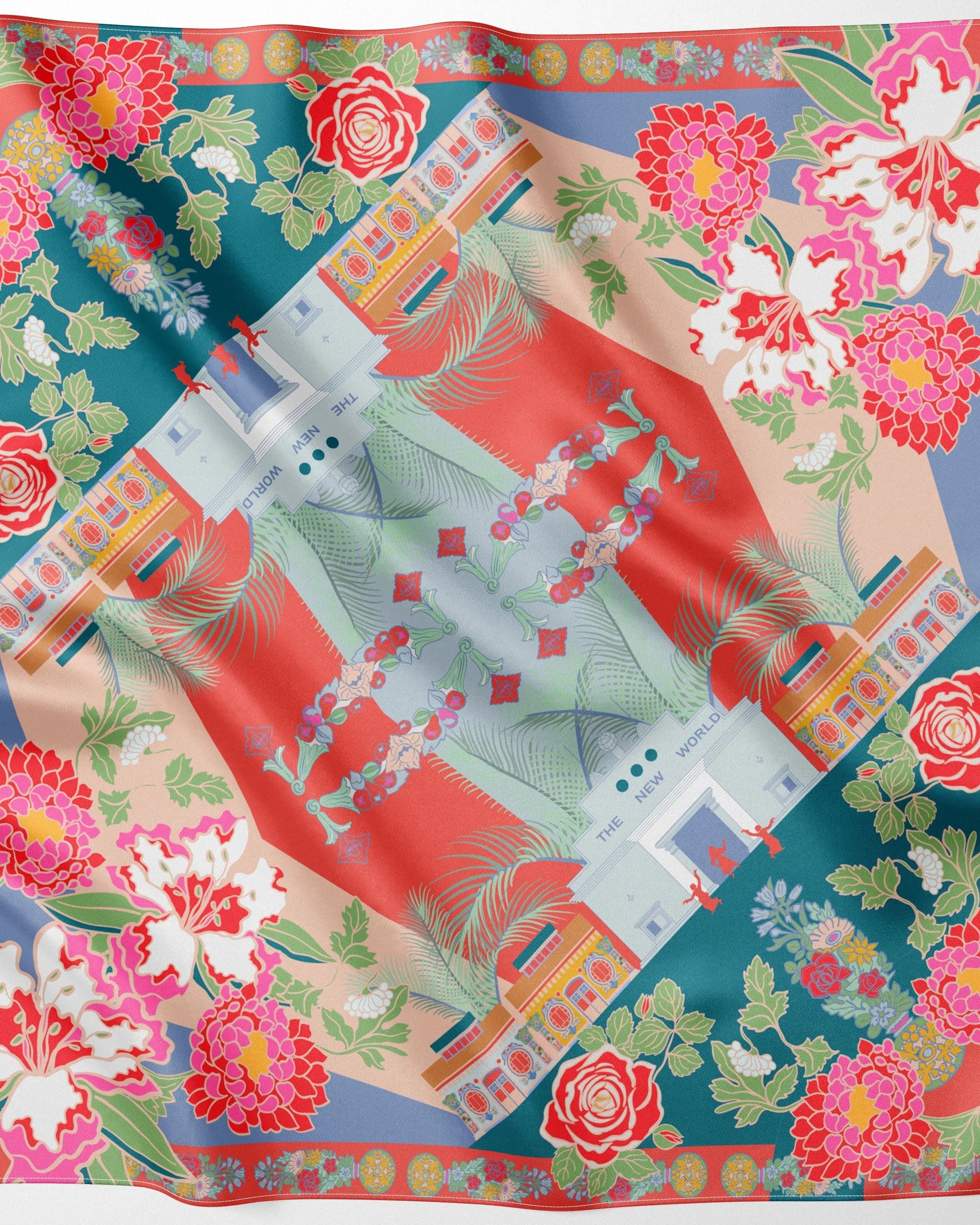 BINARY STYLE | Jalan Besar Silk Square Scarf 87x87cm