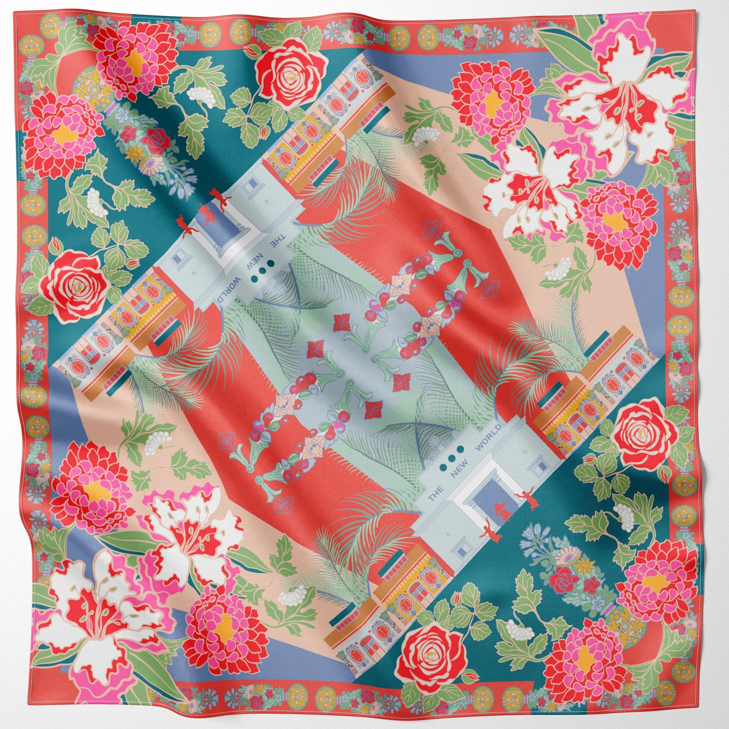 BINARY STYLE | Jalan Besar Silk Square Scarf 87x87cm