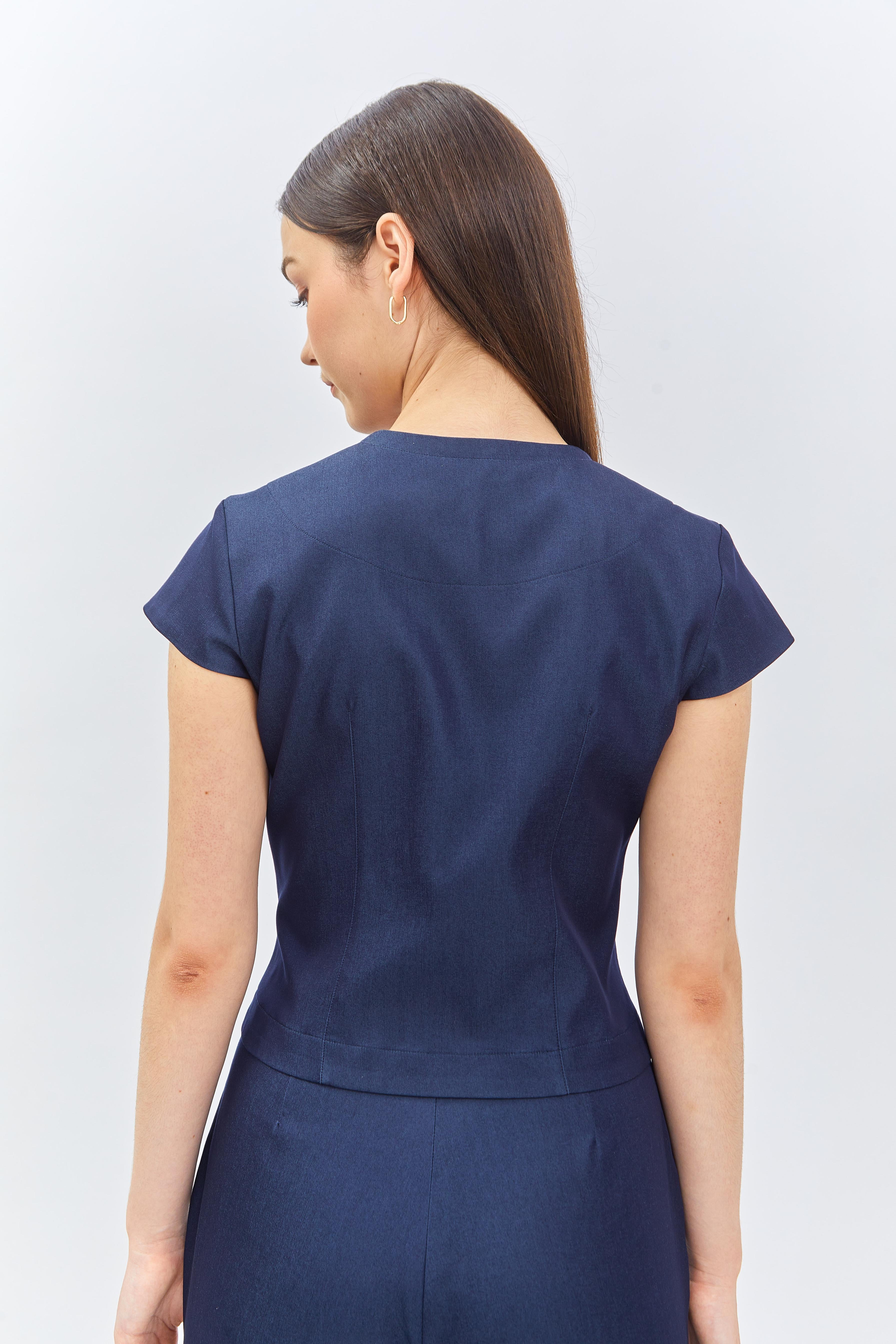 CAELI ECO LUXE | Tailored Button Top