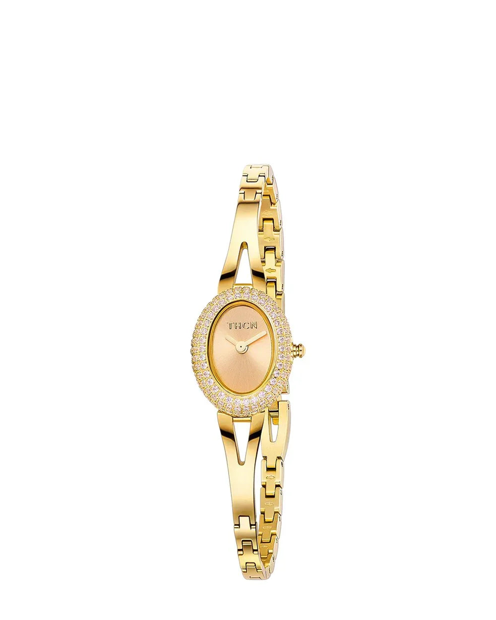 BLACK BY BLUE BRAVE | THCN Nยท I Mini Gold Sunray Dial Jewelry Watch