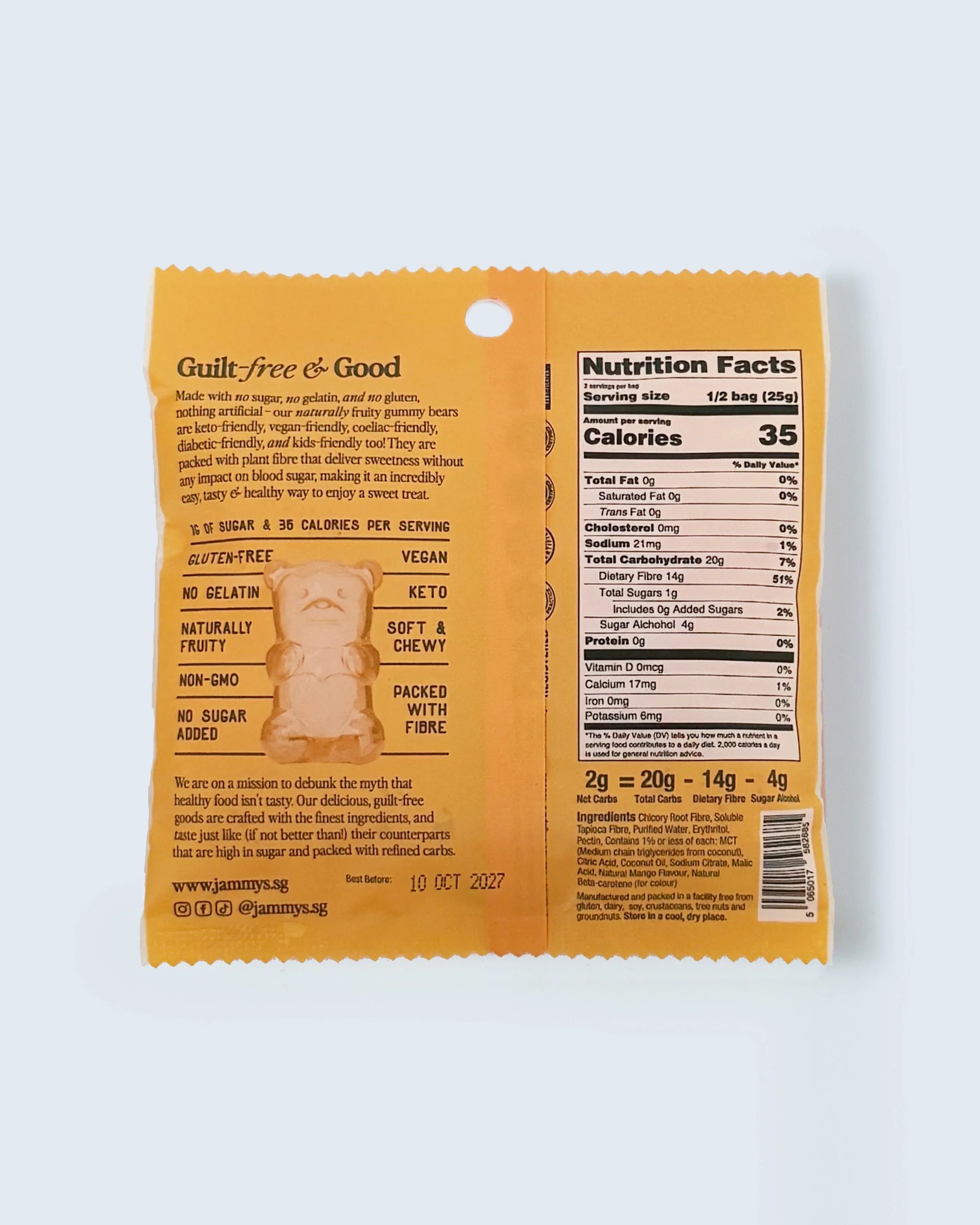 JAMMY’S | Sour Mango Gummy Bears