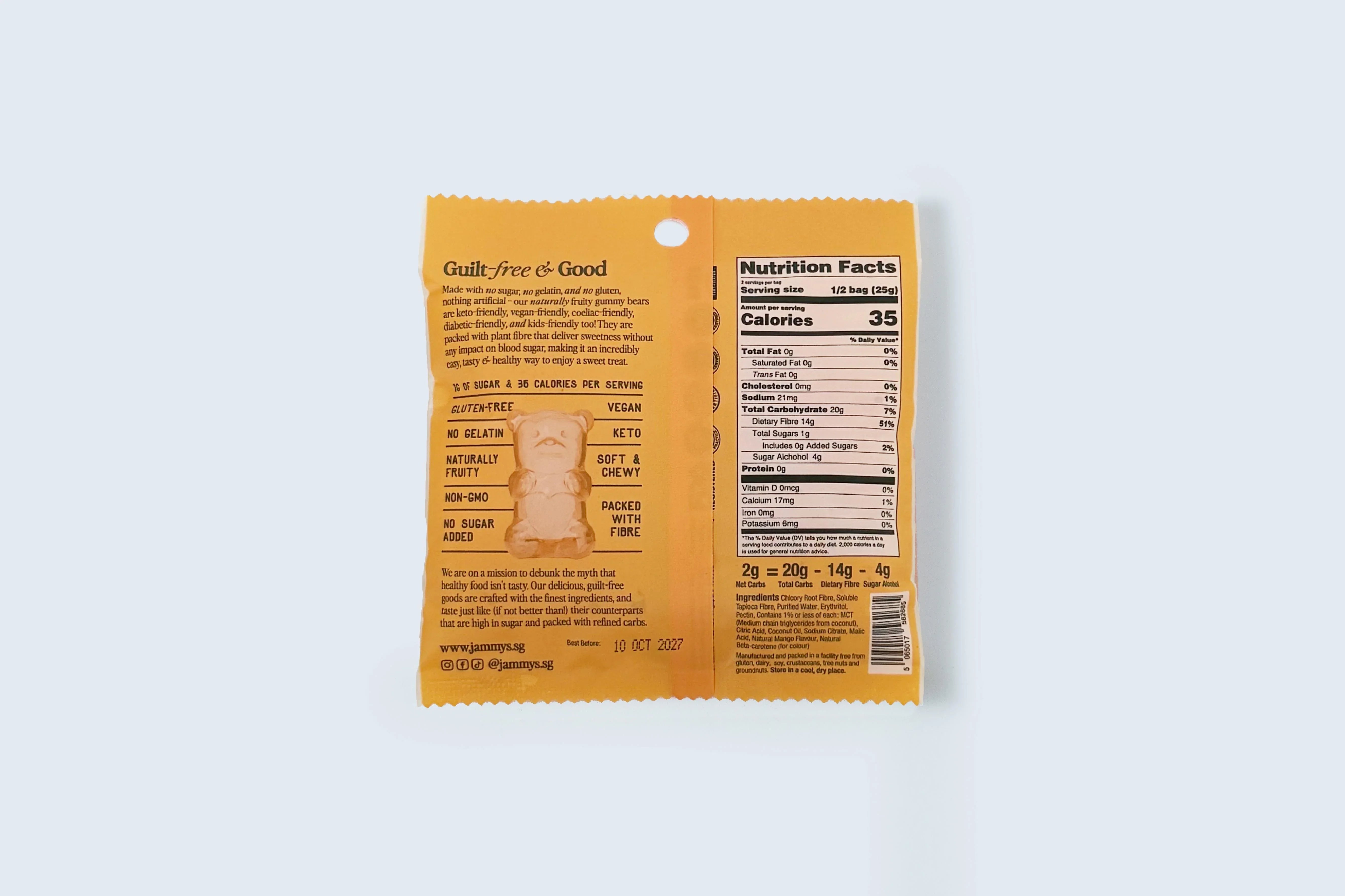 JAMMY’S | Sour Mango Gummy Bears