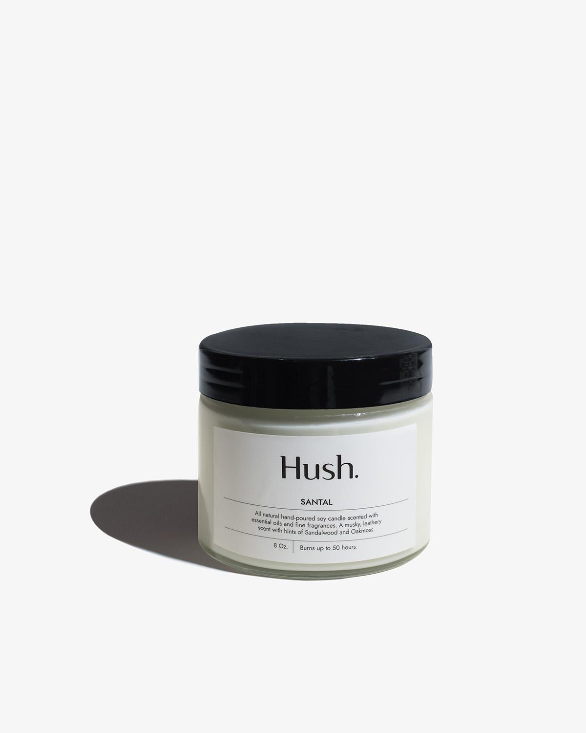 HUSH CANDLE | Santal Essential Oil Candle 8oz