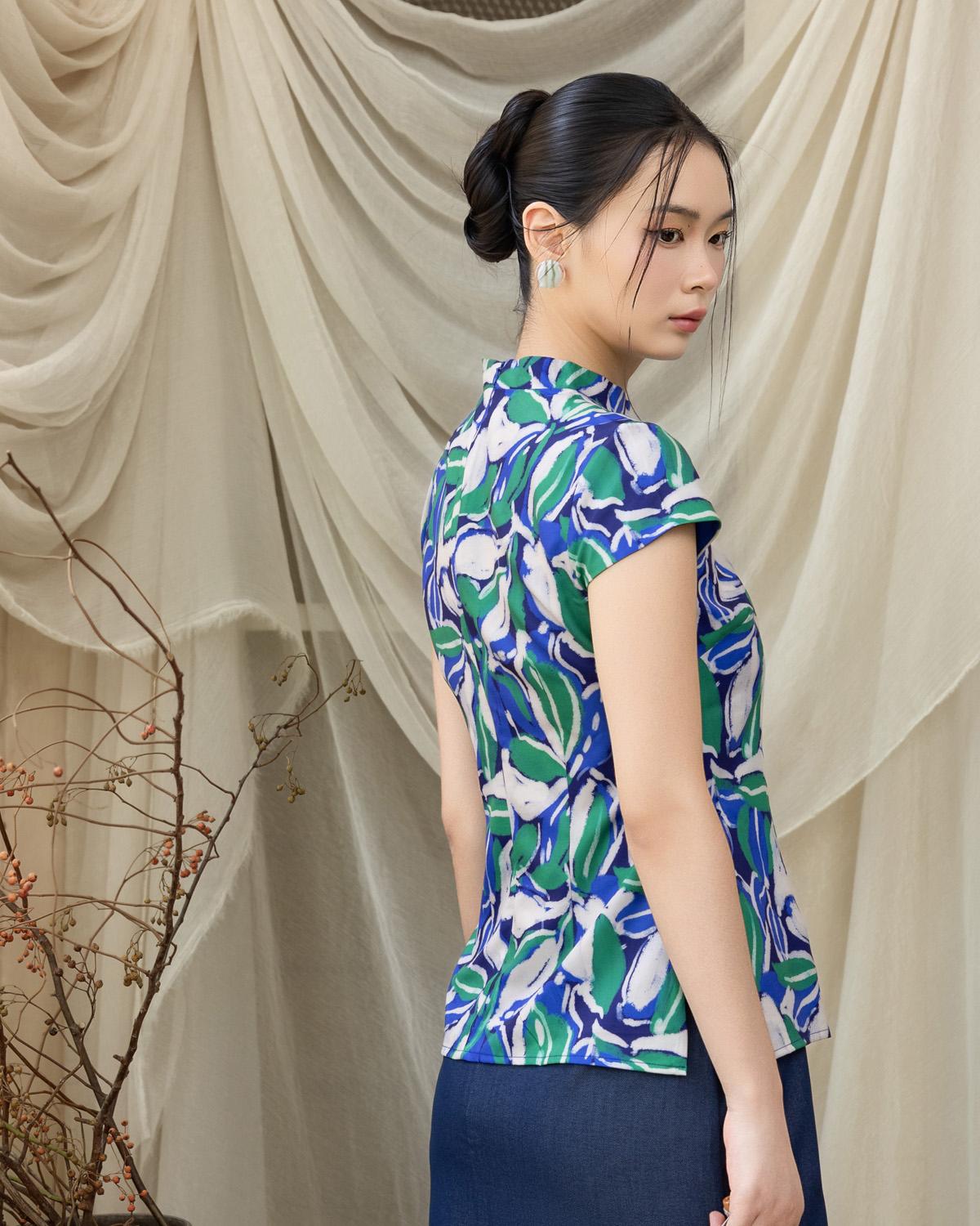 DOTTED LINE | Connie Cheongsam Top