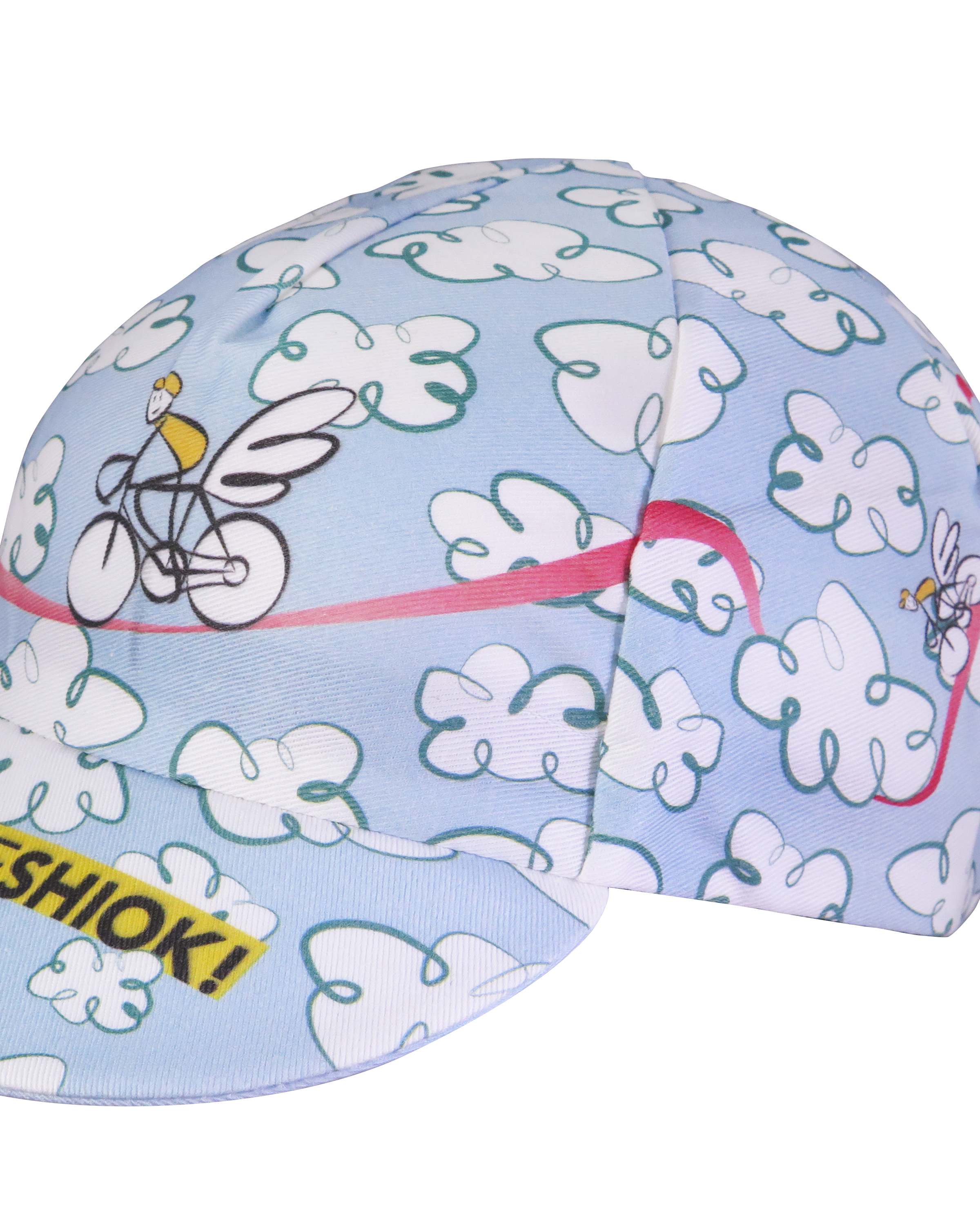 A DESIGN BY TAKACHYA | Cycling Cap - Flying Unicorn Sky Blue