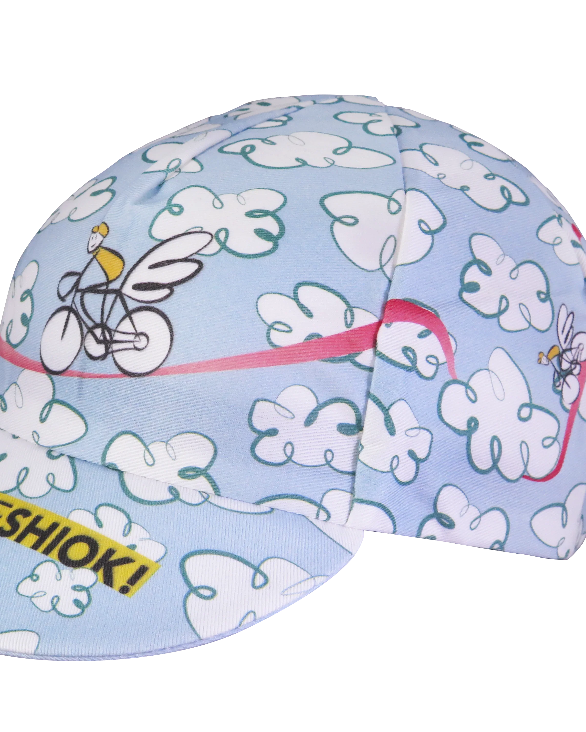 A DESIGN BY TAKACHYA | Cycling Cap - Flying Unicorn Sky Blue