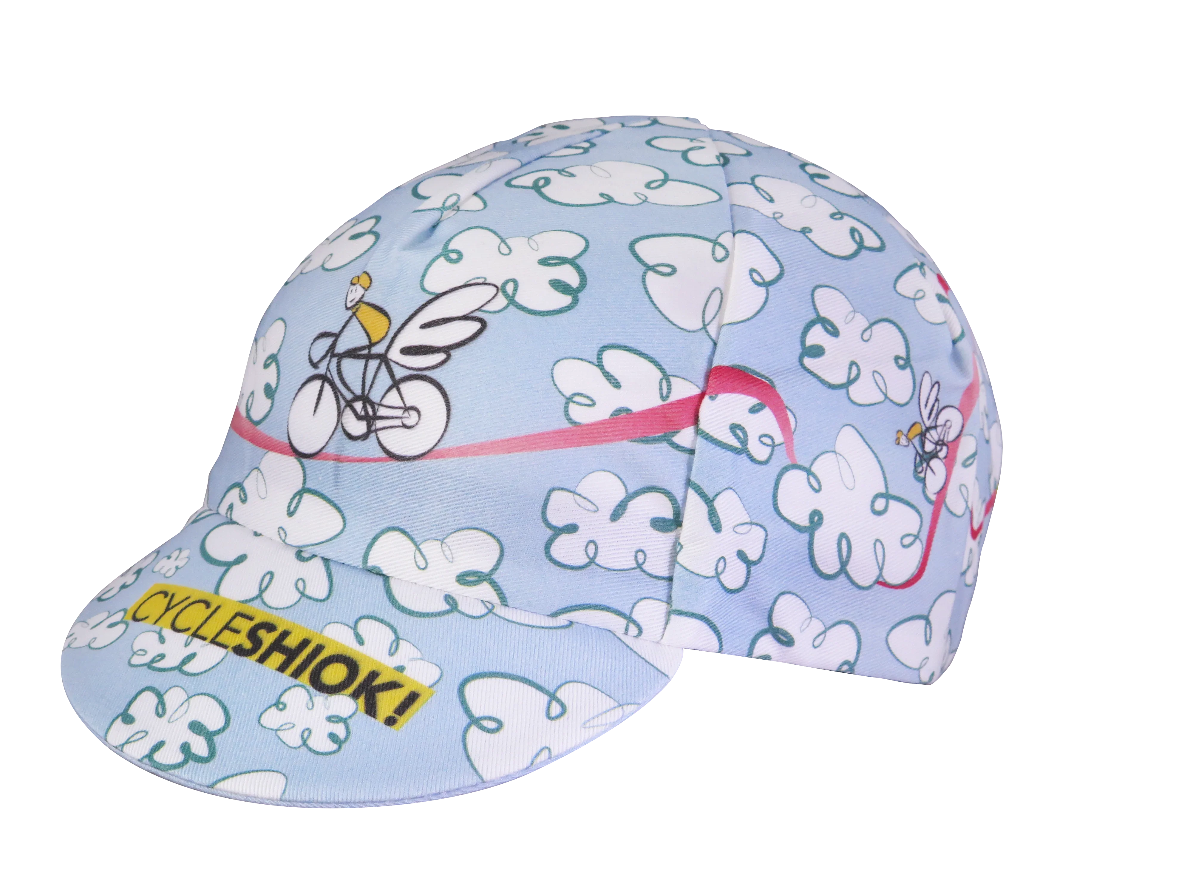 A DESIGN BY TAKACHYA | Cycling Cap - Flying Unicorn Sky Blue