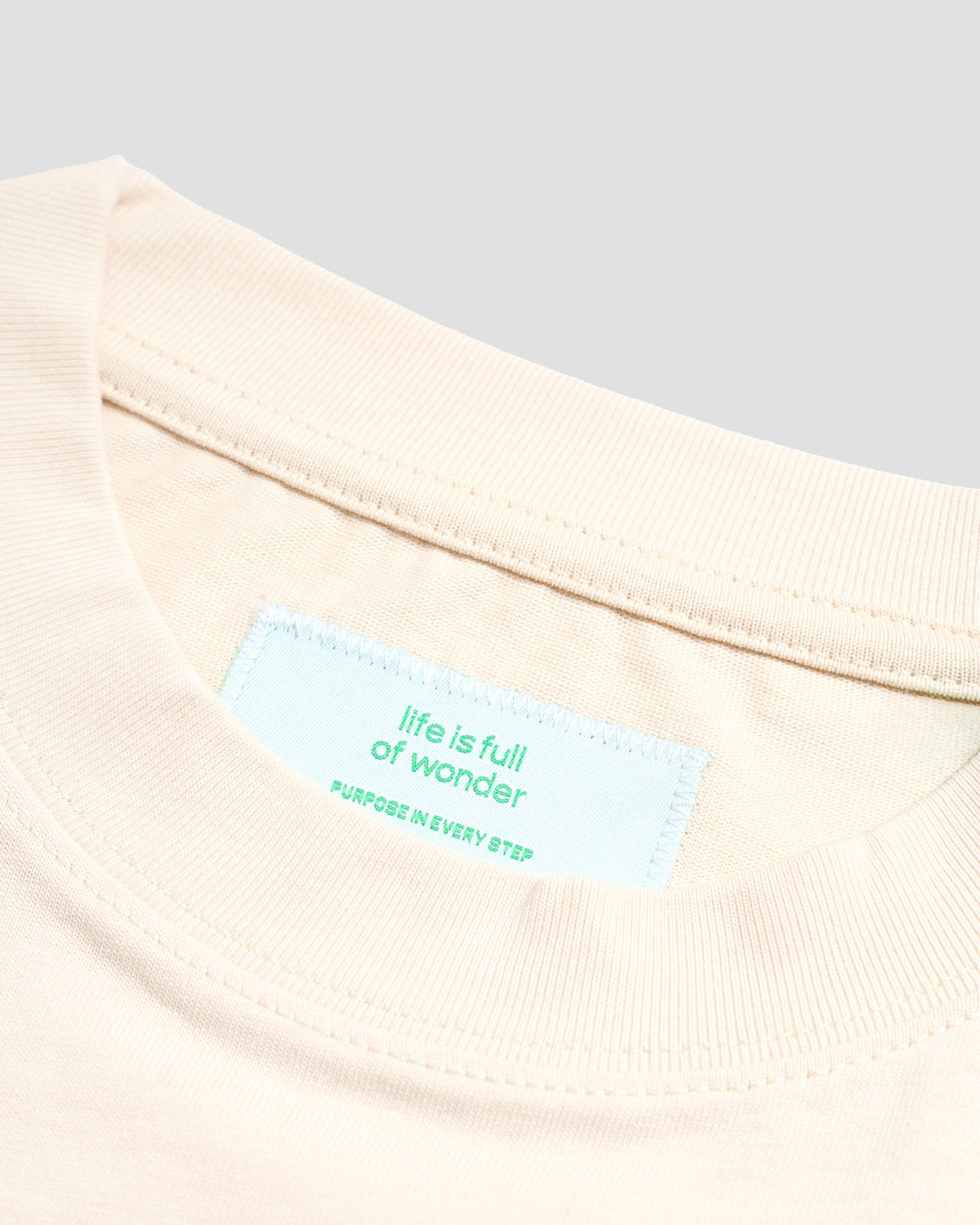 TALKING TOES | Curious by Nature Oversized Tee | Cream