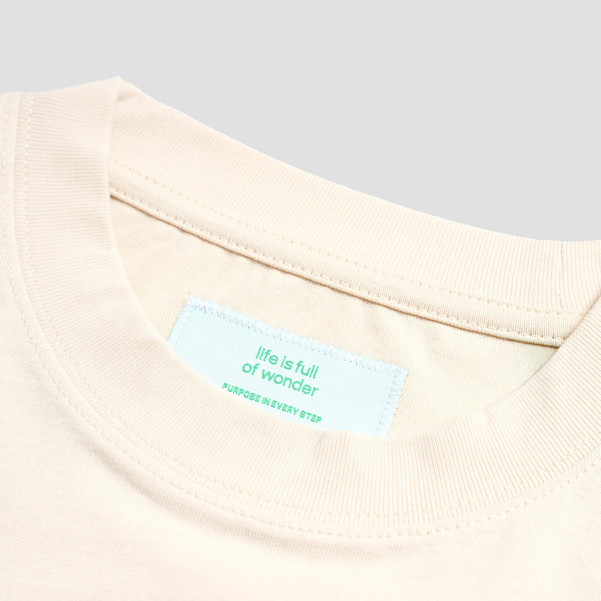 TALKING TOES | Curious by Nature Oversized Tee | Cream