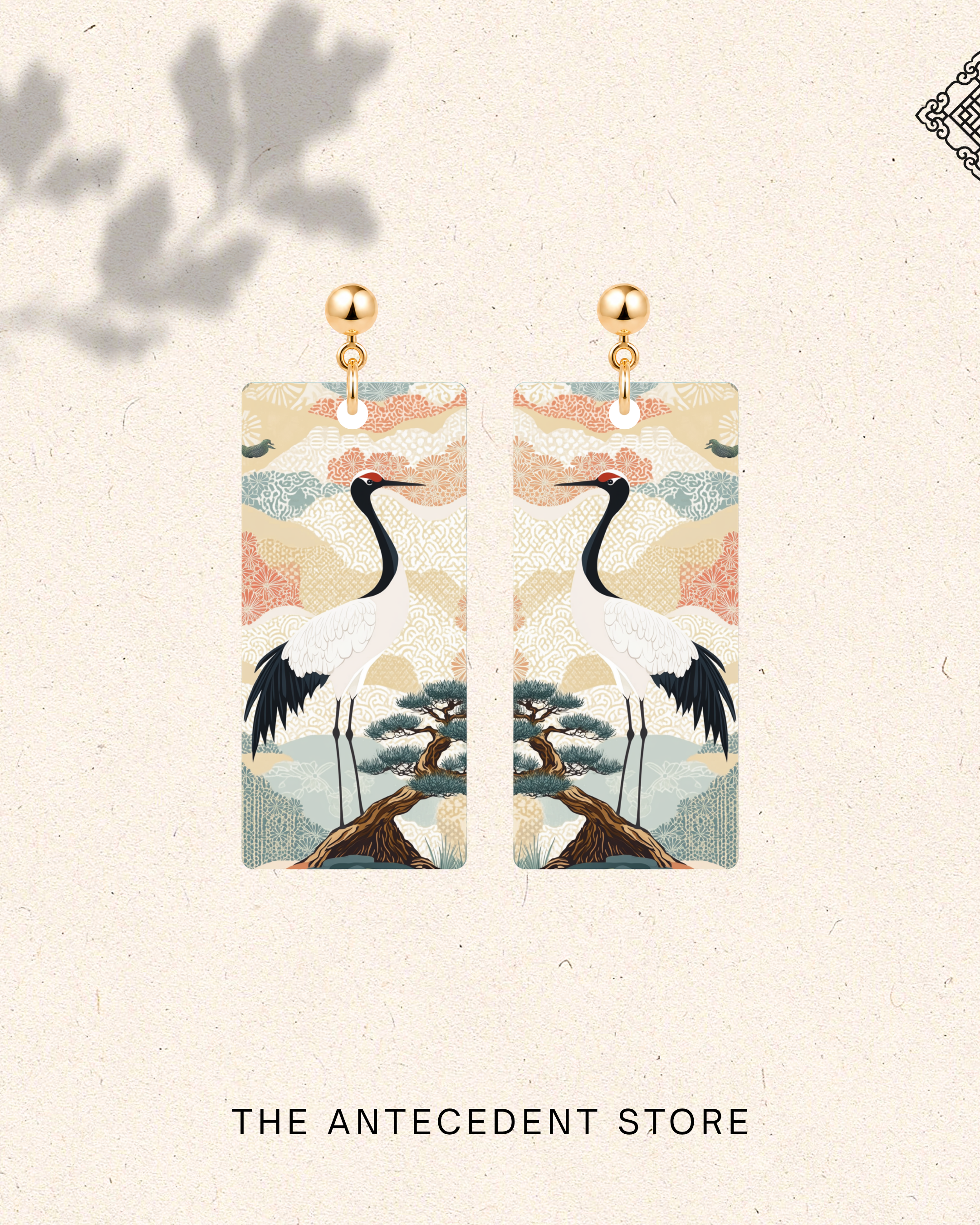 THE ANTECEDENT STORE | Pine & Crane Earrings