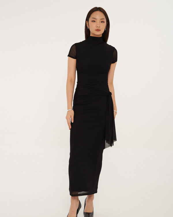 DRESSINGPAULA | Bodycon Mesh Maxi Dress