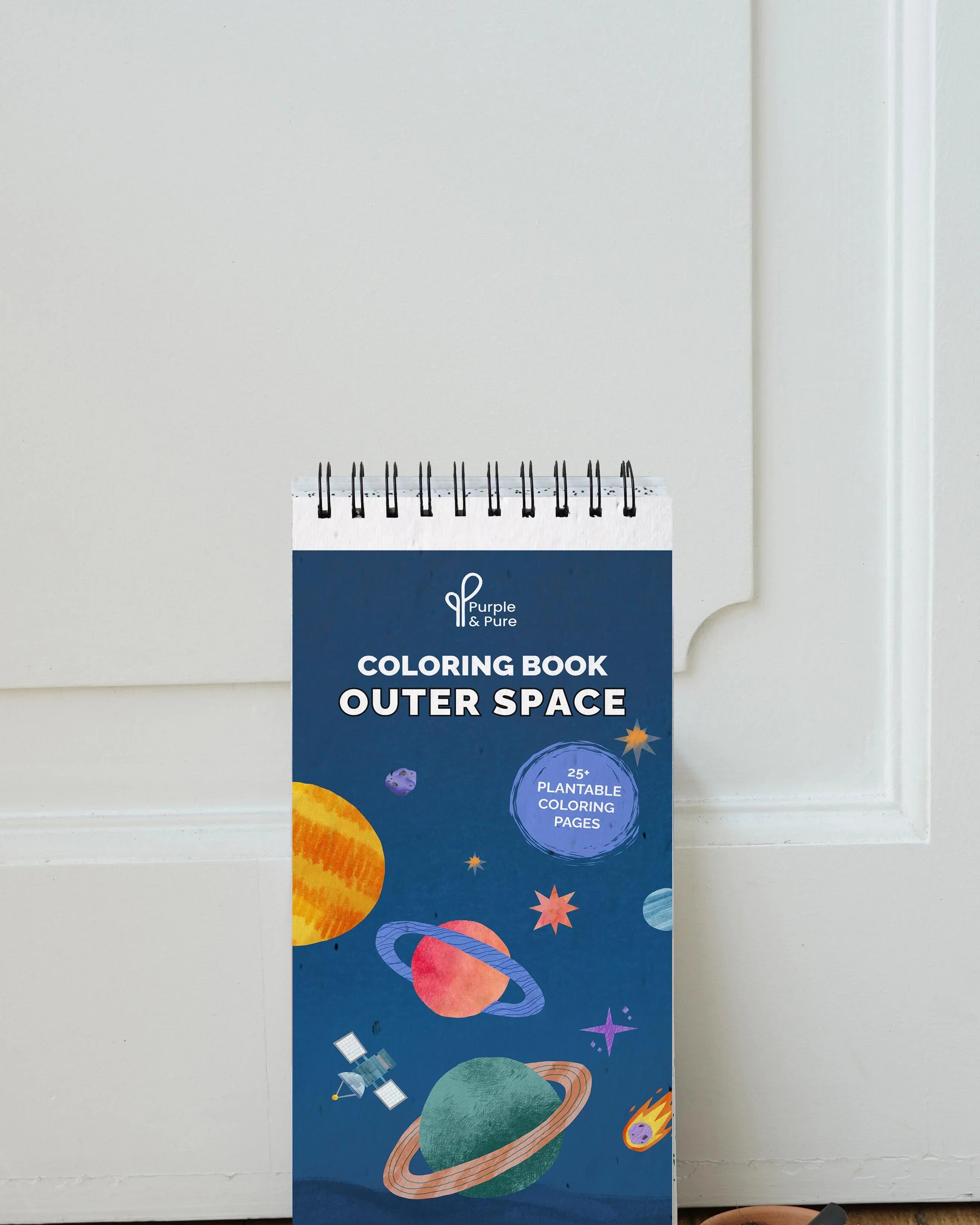 PURPLE & PURE | Outer Space Plantable Colouring Book