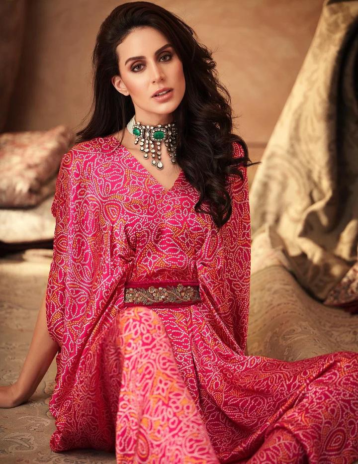 JINDER'S | Pink Bandhani Jumper