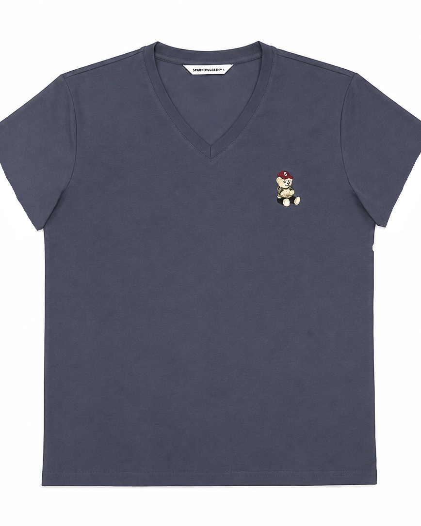 SPARROW GREEN | VIN V-Neck Tee