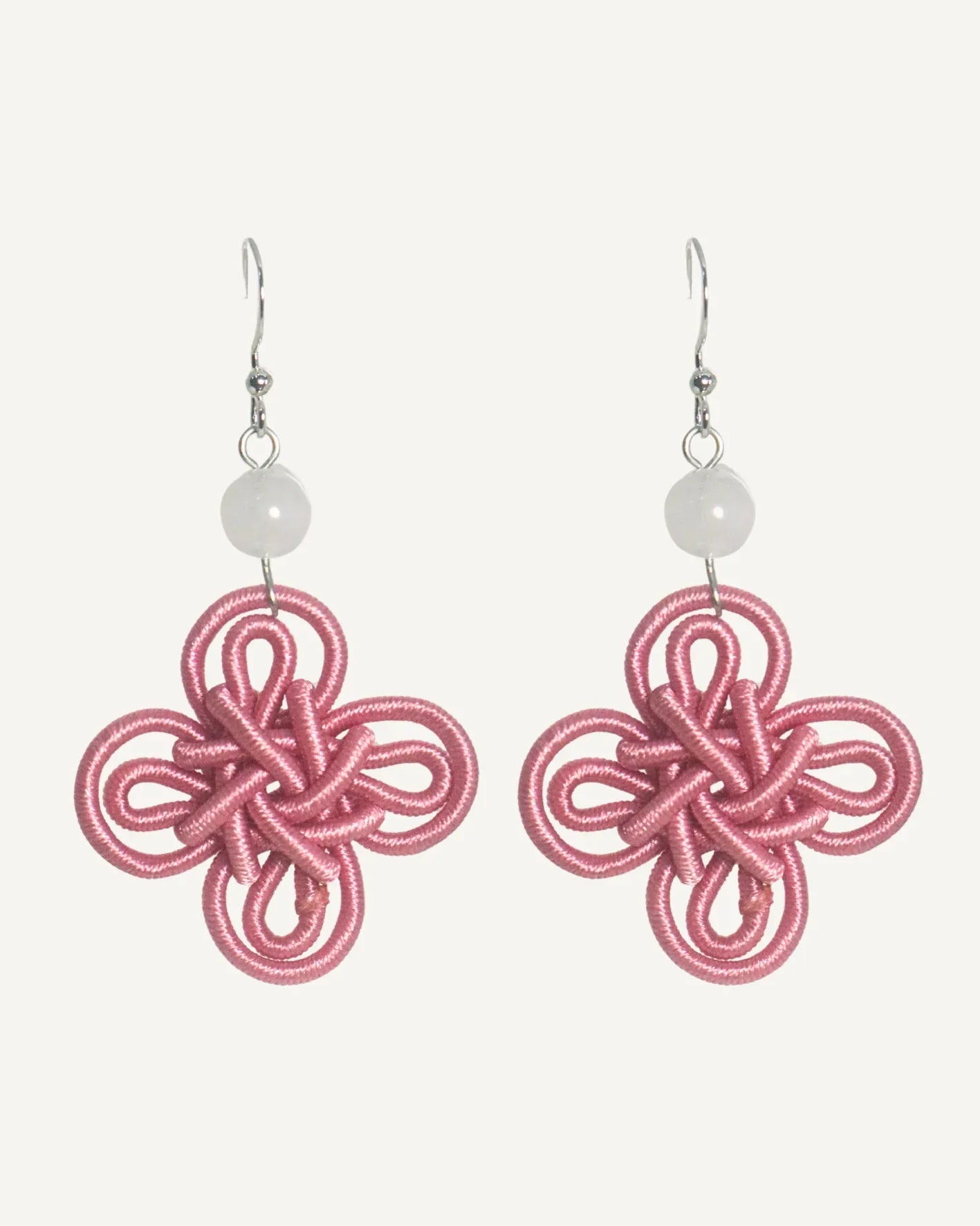THE ANTECEDANT STORE | E - Silver Statement Auspicious Knot S1 (Pink)