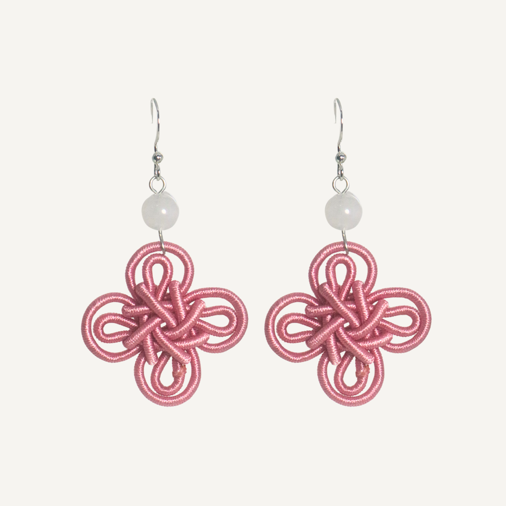 THE ANTECEDANT STORE | E - Silver Statement Auspicious Knot S1 (Pink)