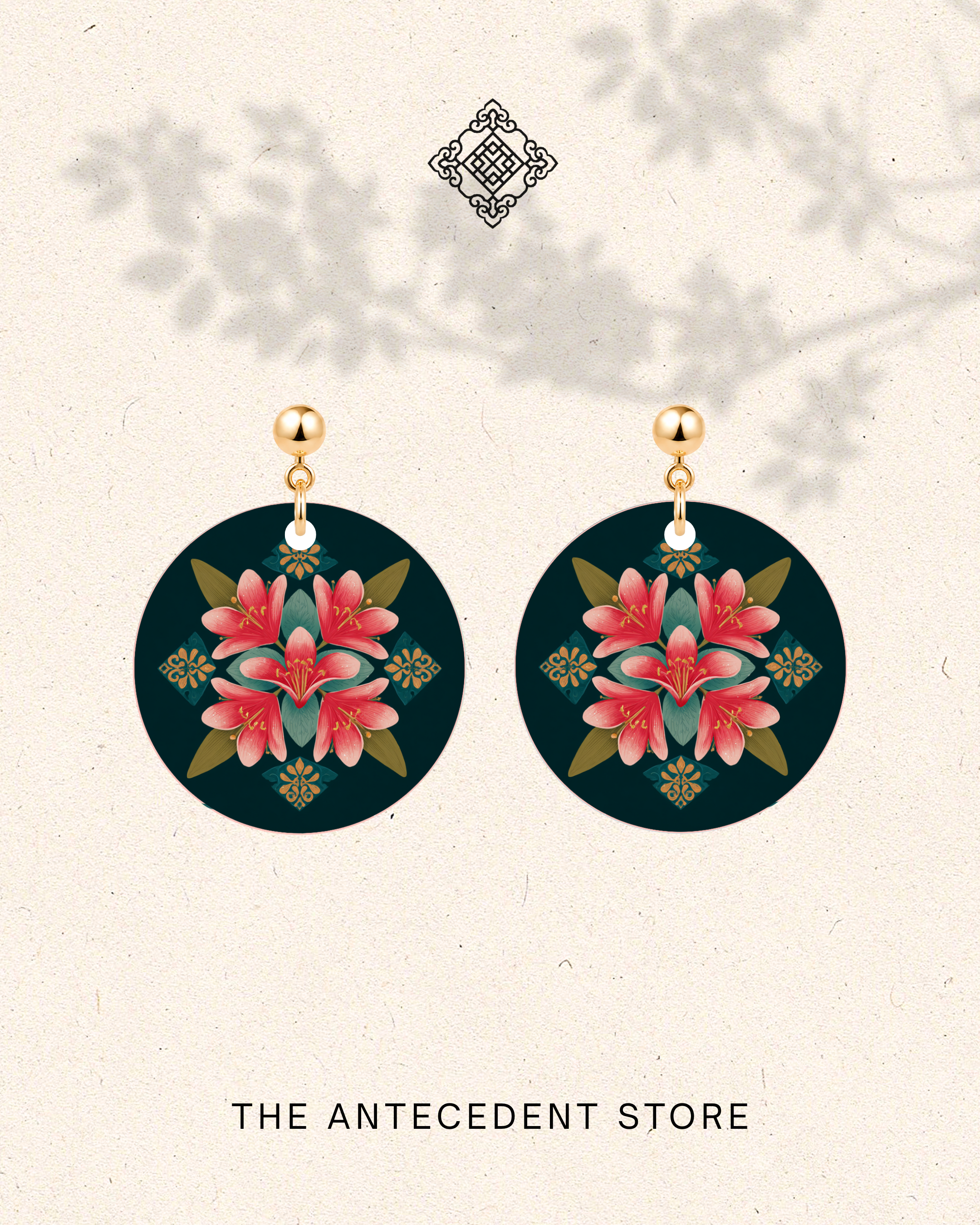 THE ANTECEDENT STORE | Frangipani Peranakan Earrings