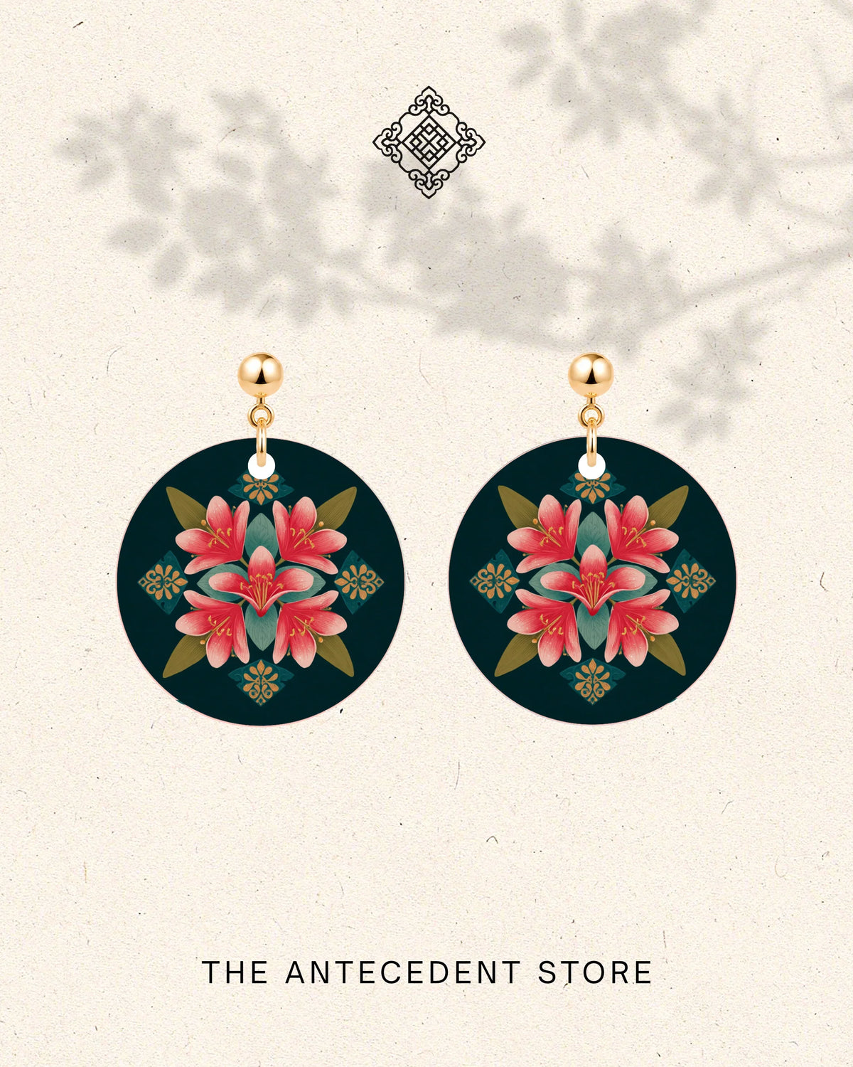 THE ANTECEDENT STORE | Frangipani Peranakan Earrings