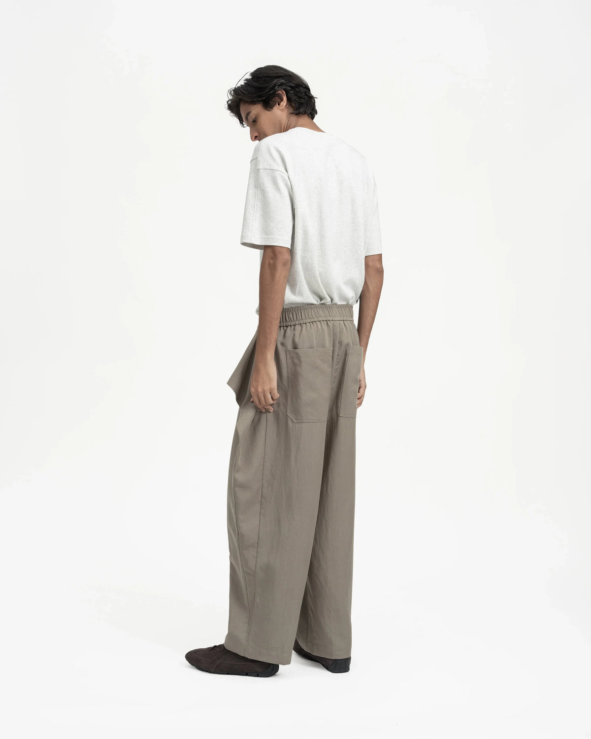 GRAYE | Sash Wrap Trousers | Olive