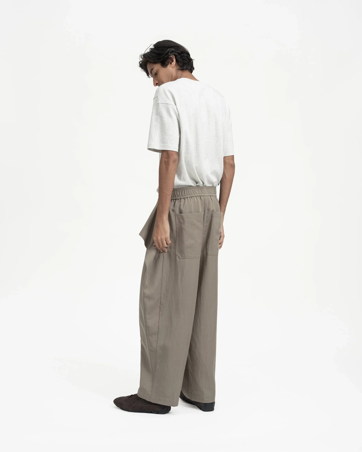 GRAYE | Sash Wrap Trousers | Olive