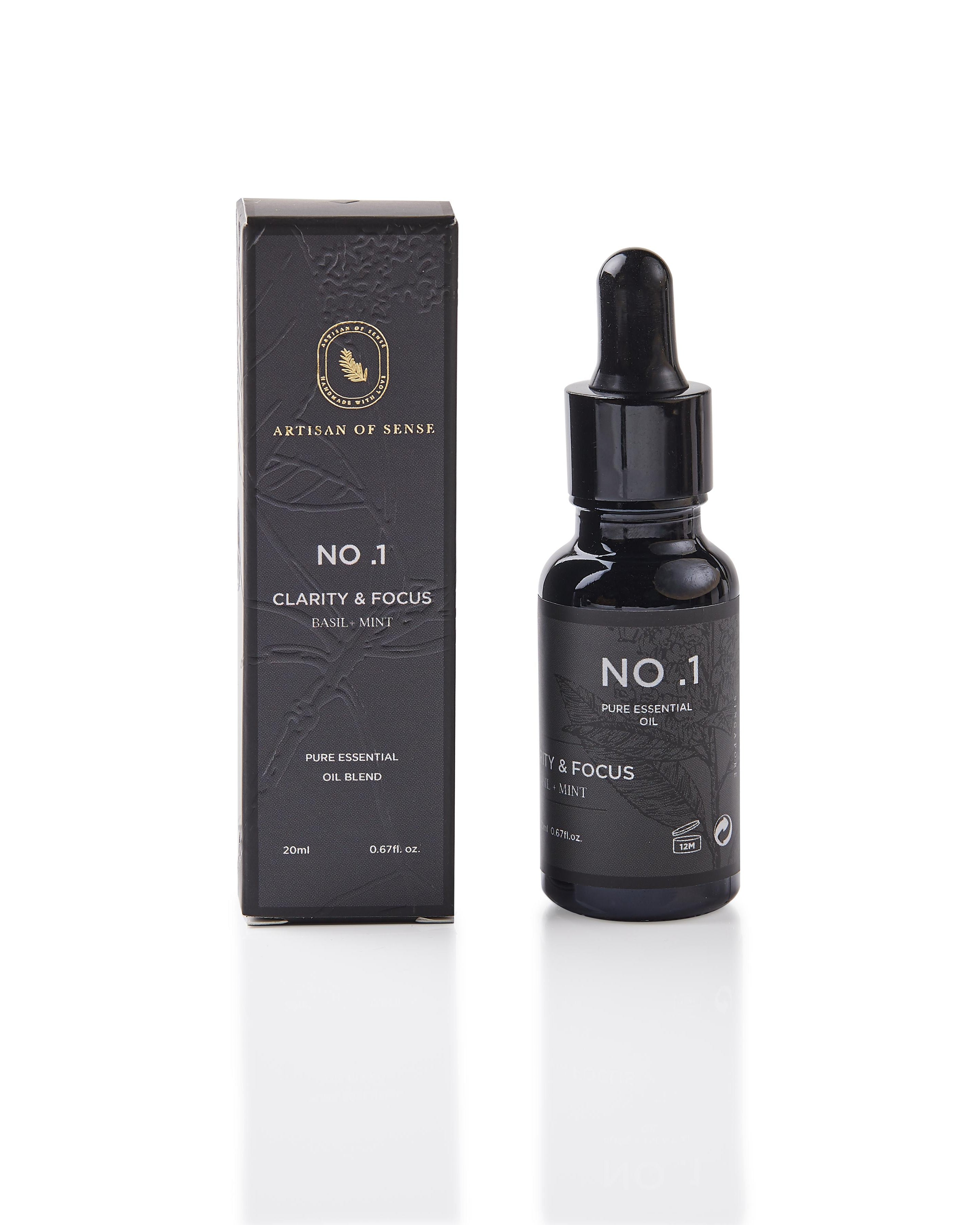 ARTISAN OF SENSE | No.1 Clarity & Focus Essential Oil Blend | Basil & Mint
