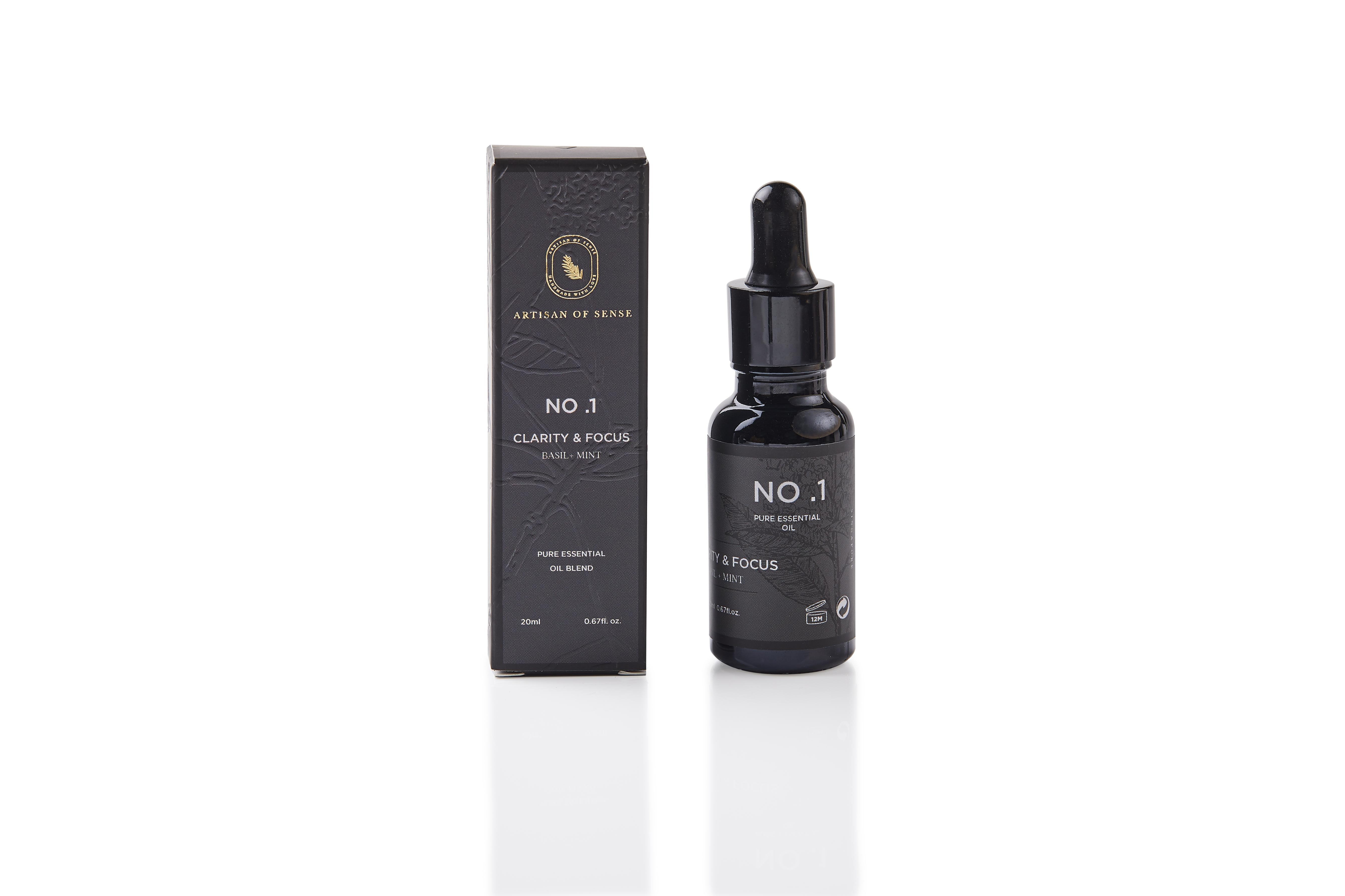 ARTISAN OF SENSE | No.1 Clarity & Focus Essential Oil Blend | Basil & Mint