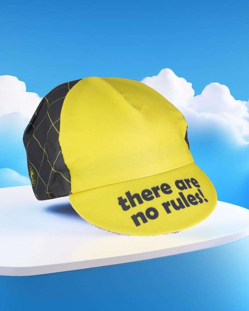 A DESIGN BY TAKACHYA | Cycling Cap - Googly Eyes Checkered Yellow