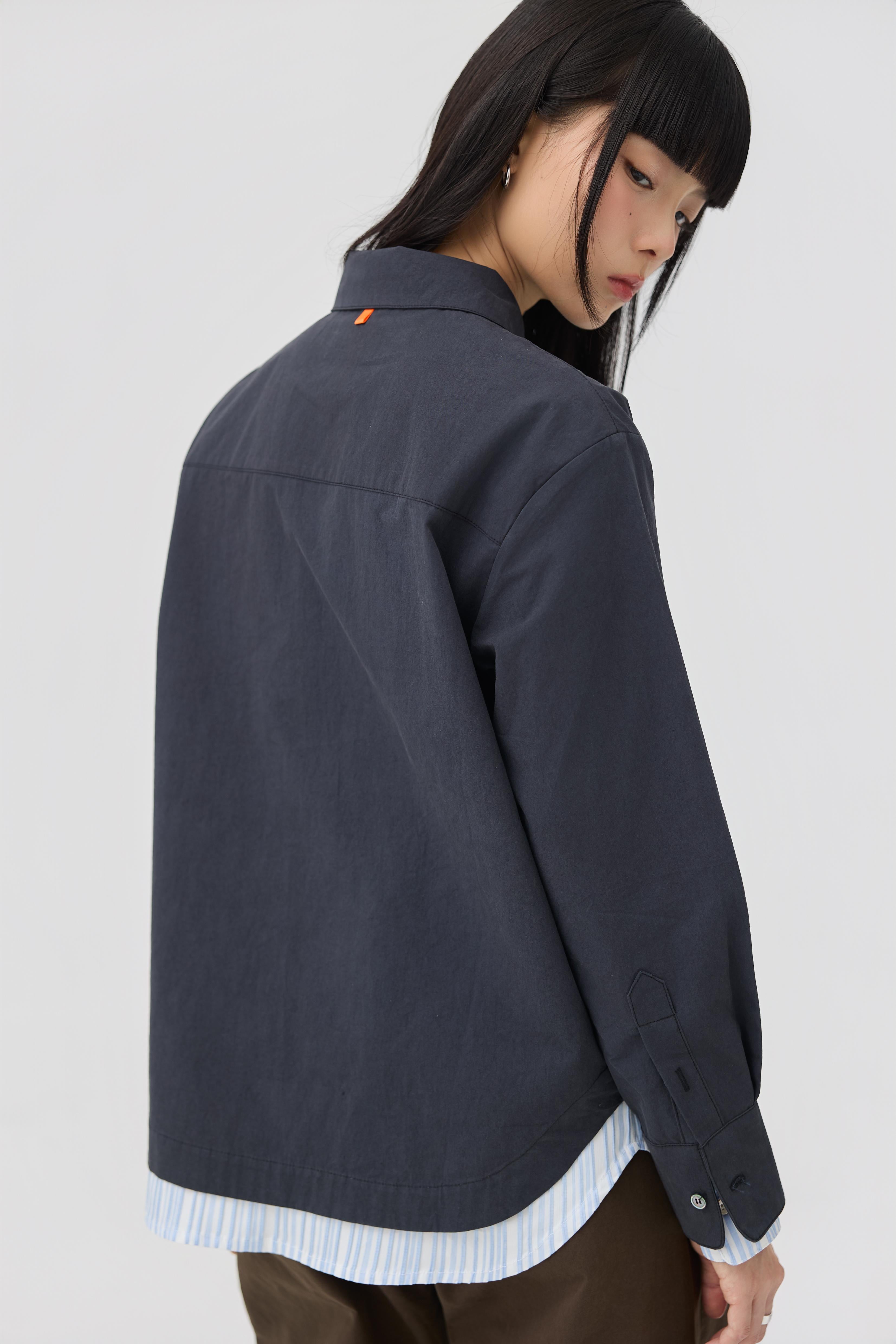 3EIGHTH | Kasane Shirt In Ink Navy