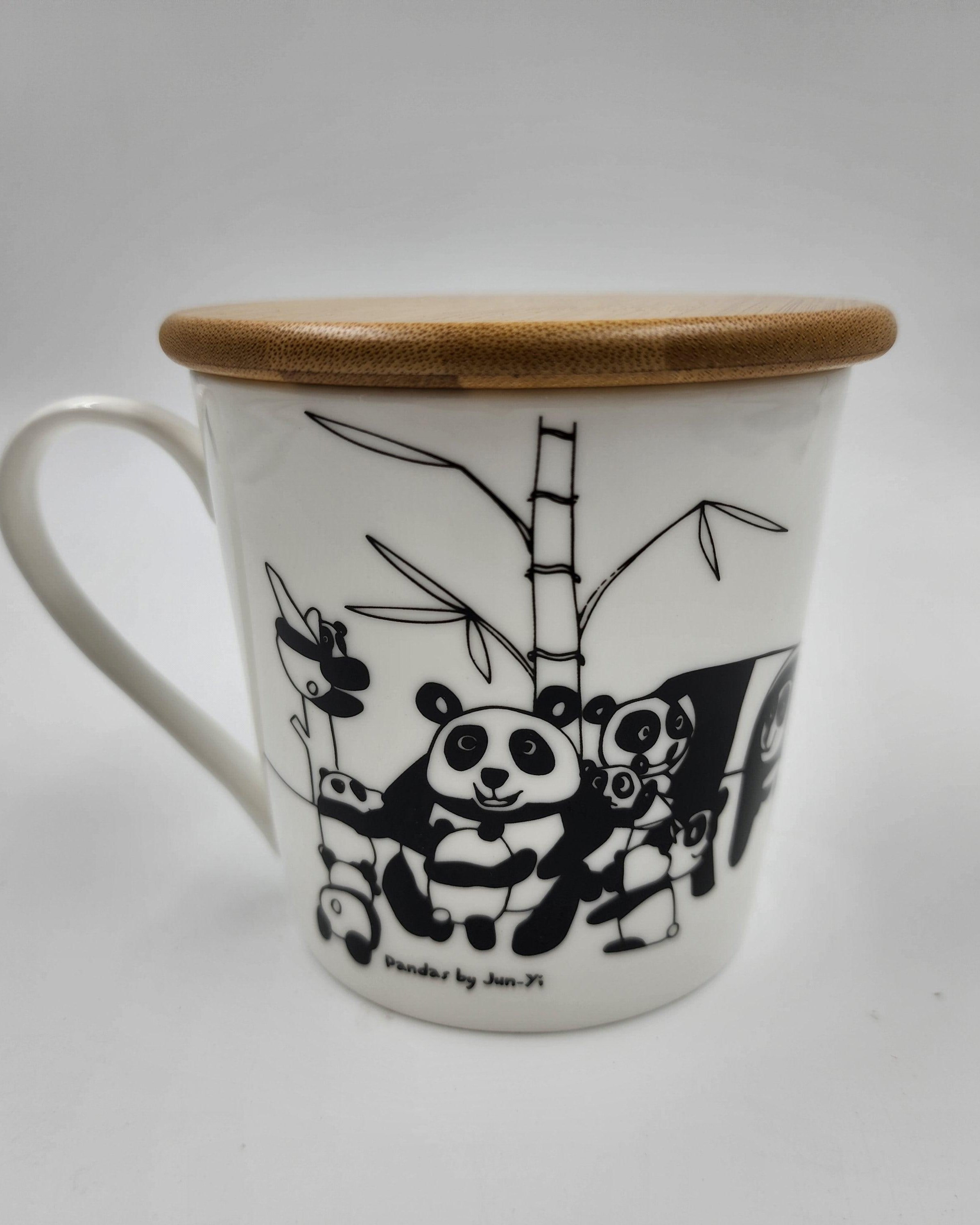 THE ANIMAL PROJECT | Wide Tapered Mug With Bamboo Lid