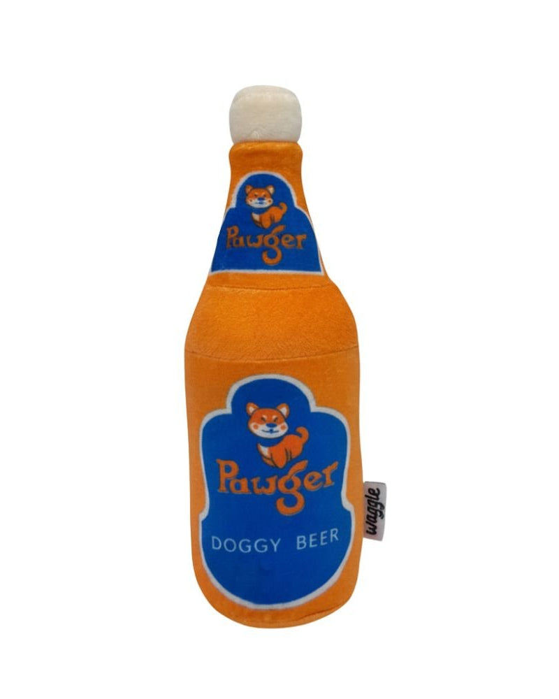 NOM | Waggle Pawger Beer Squeakie Chew Toy
