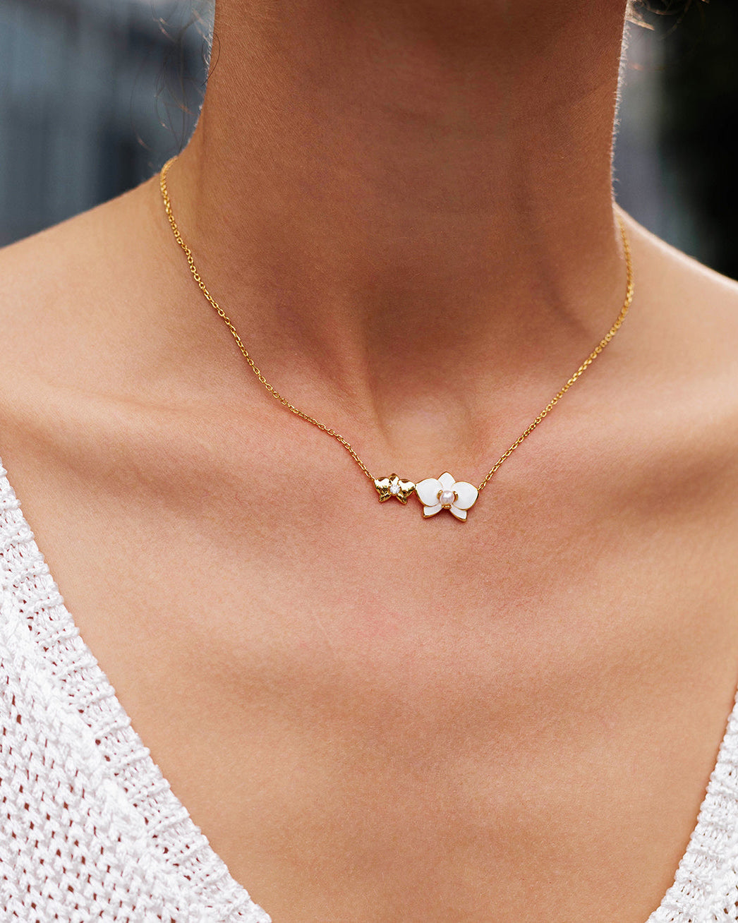 PEARLY LUSTRE | Top Grade Freshwater Pearl Necklace WN00688 | ORCHID