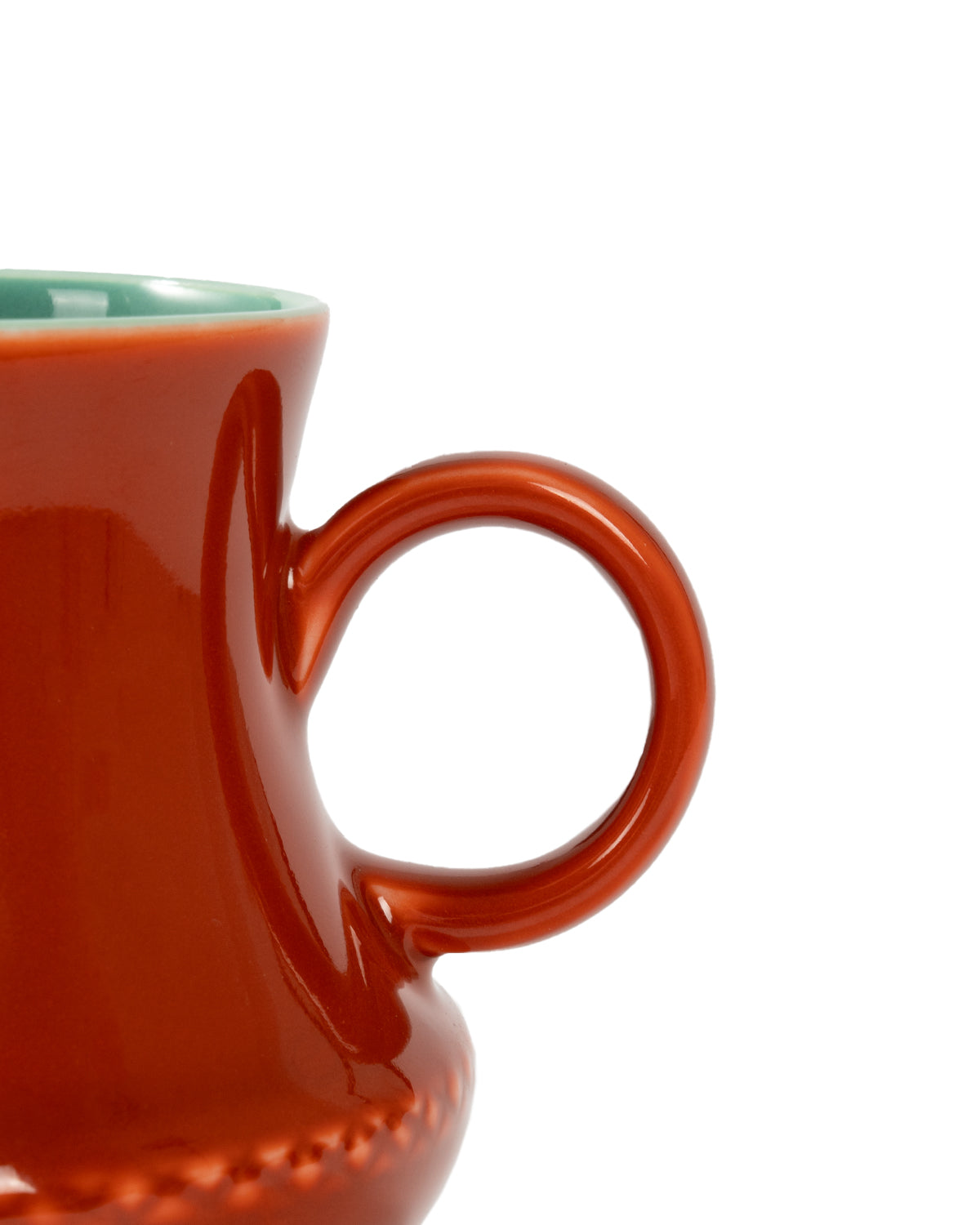 CRAFILAB | Brick Red & Turquoise Three&Legged Sharing Cup