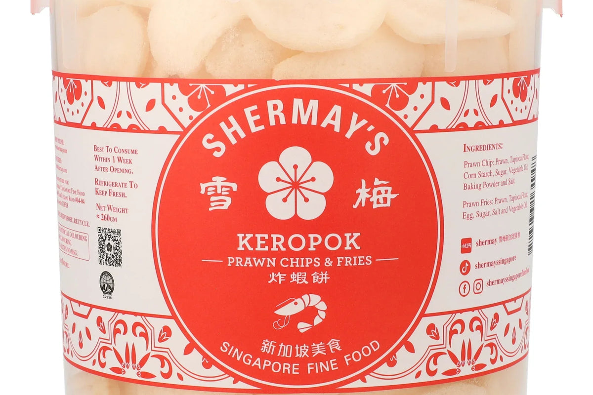 SHERMAY'S SINGAPORE FINE FOOD | SG60 Mixed Prawn Cracker Bucket