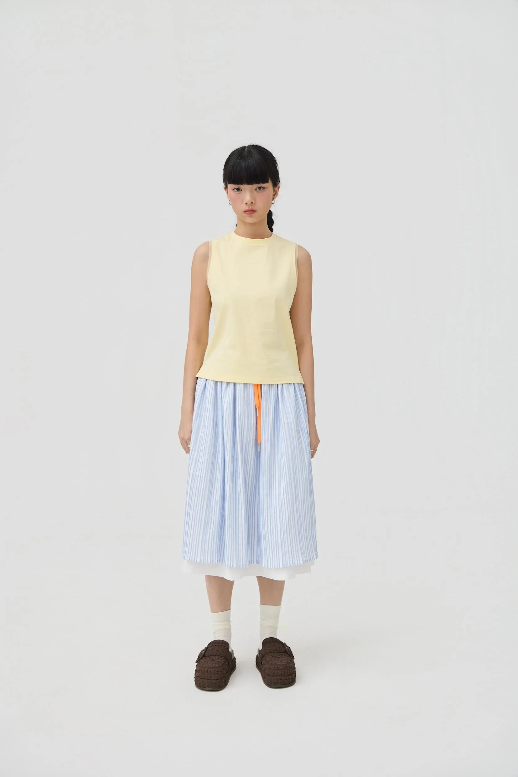 3EIGHTH | Kumo Muscle Tank | Butter Yellow