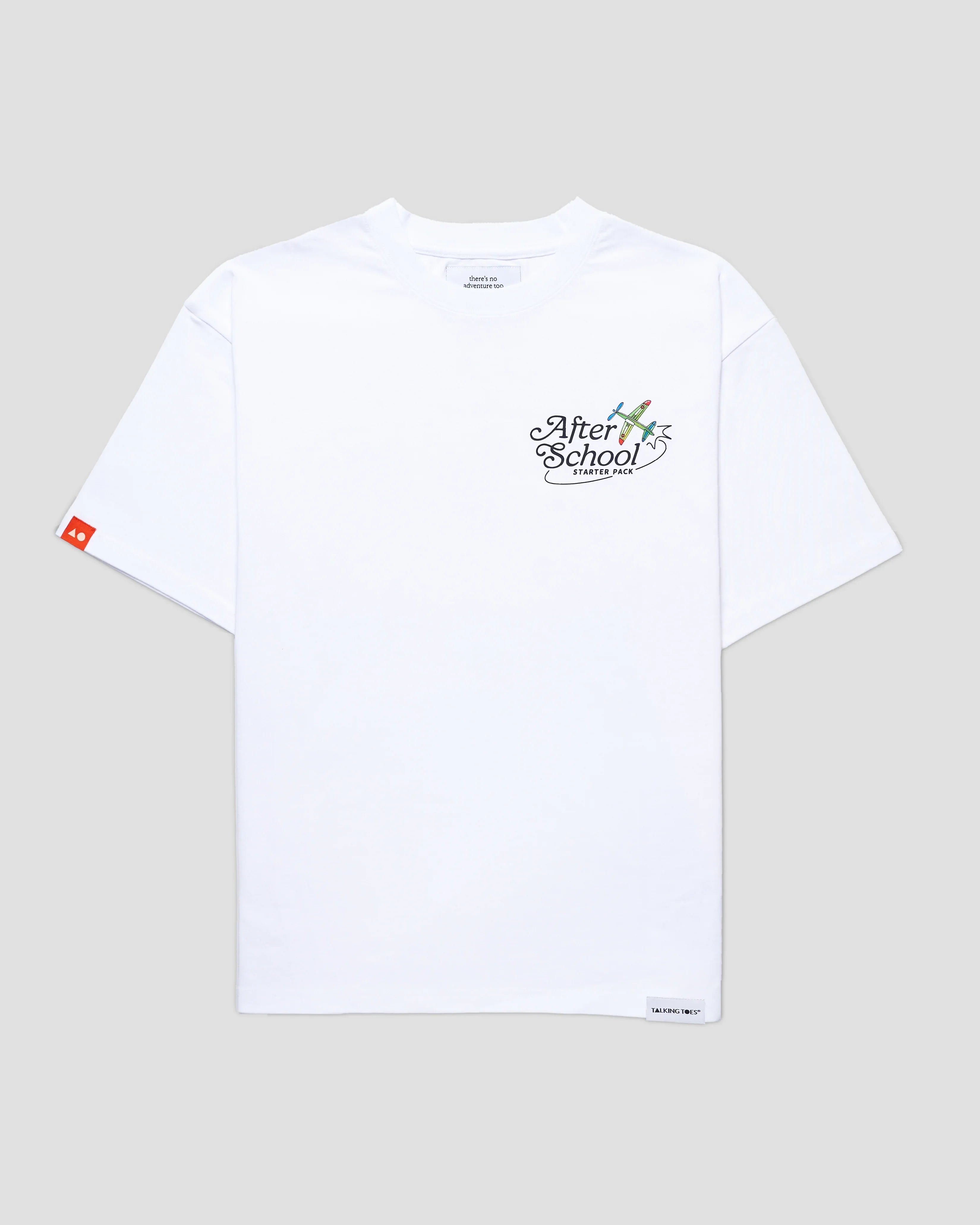 TALKING TOES | After School Oversized Tee - White