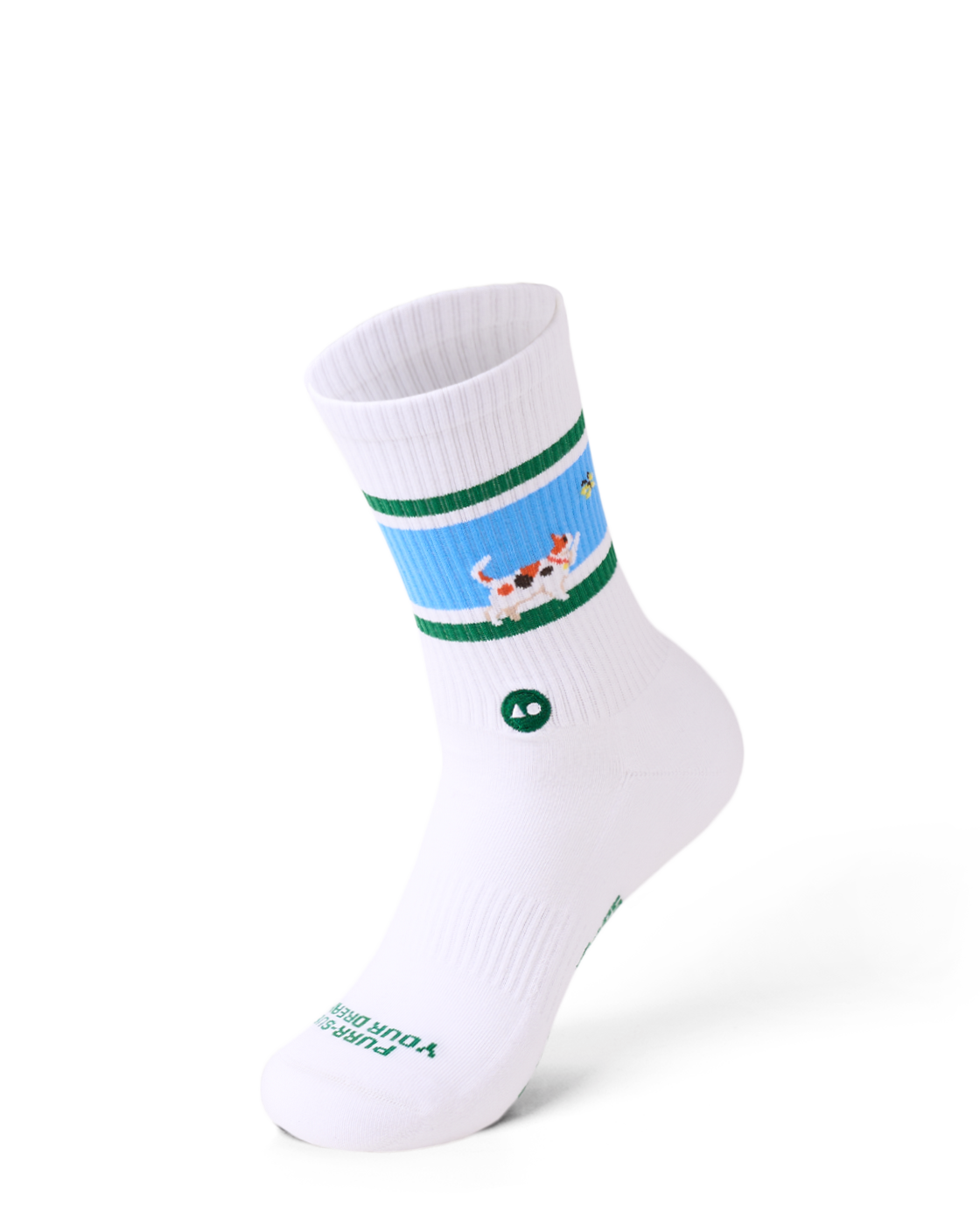 TALKING TOES | Cat in Purr-suit Athletic Sock