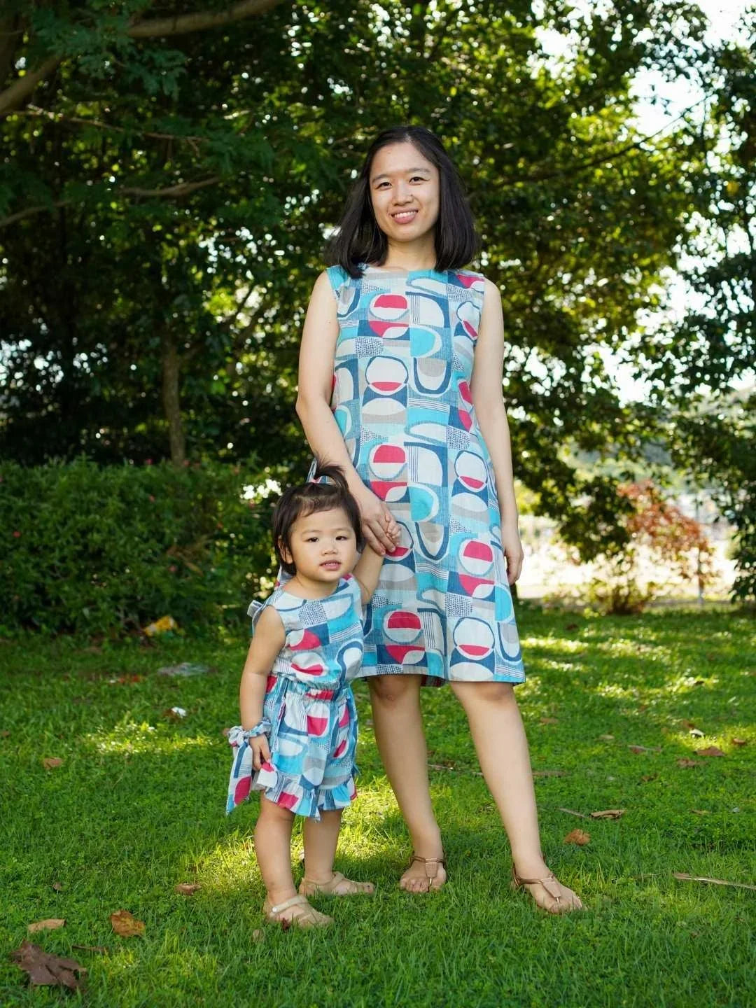NIMBU | Isla Coral Blue Women's A-Line Dress